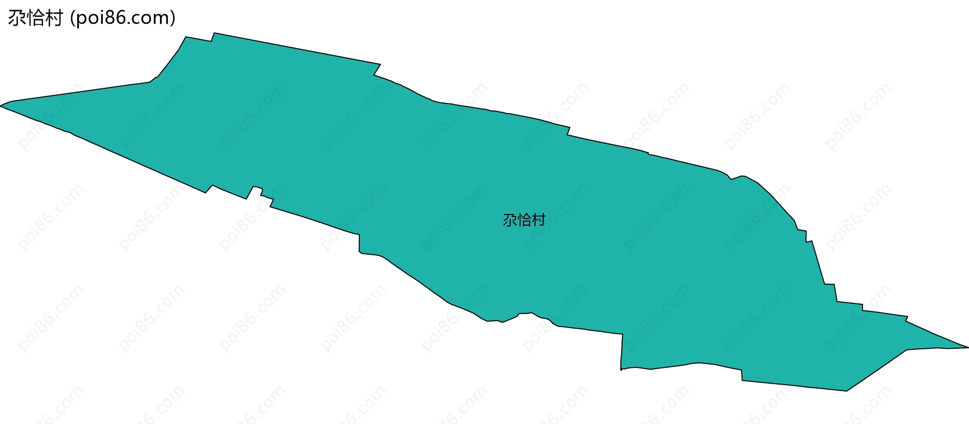 尕恰村边界地图