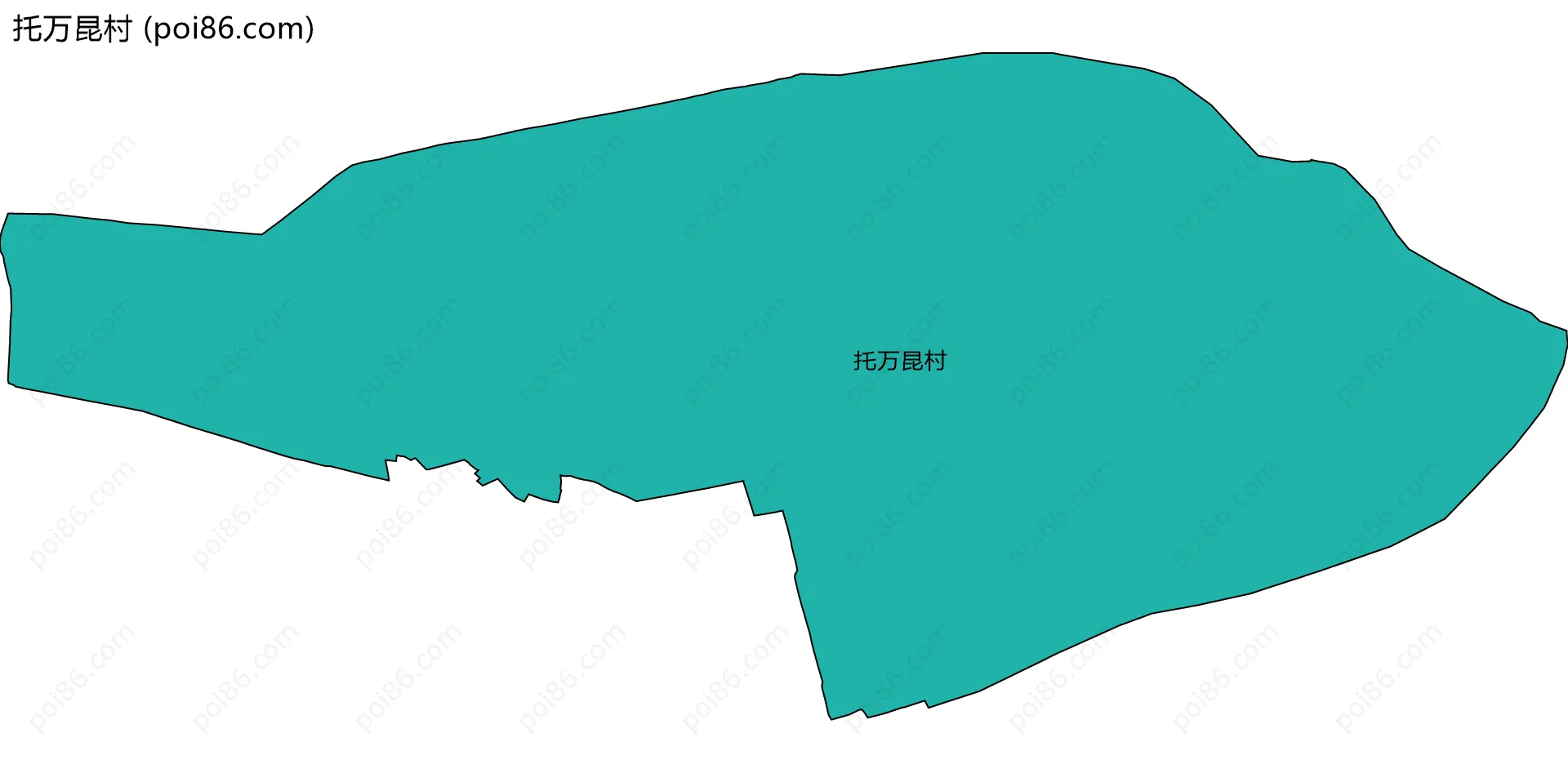托万昆村边界地图
