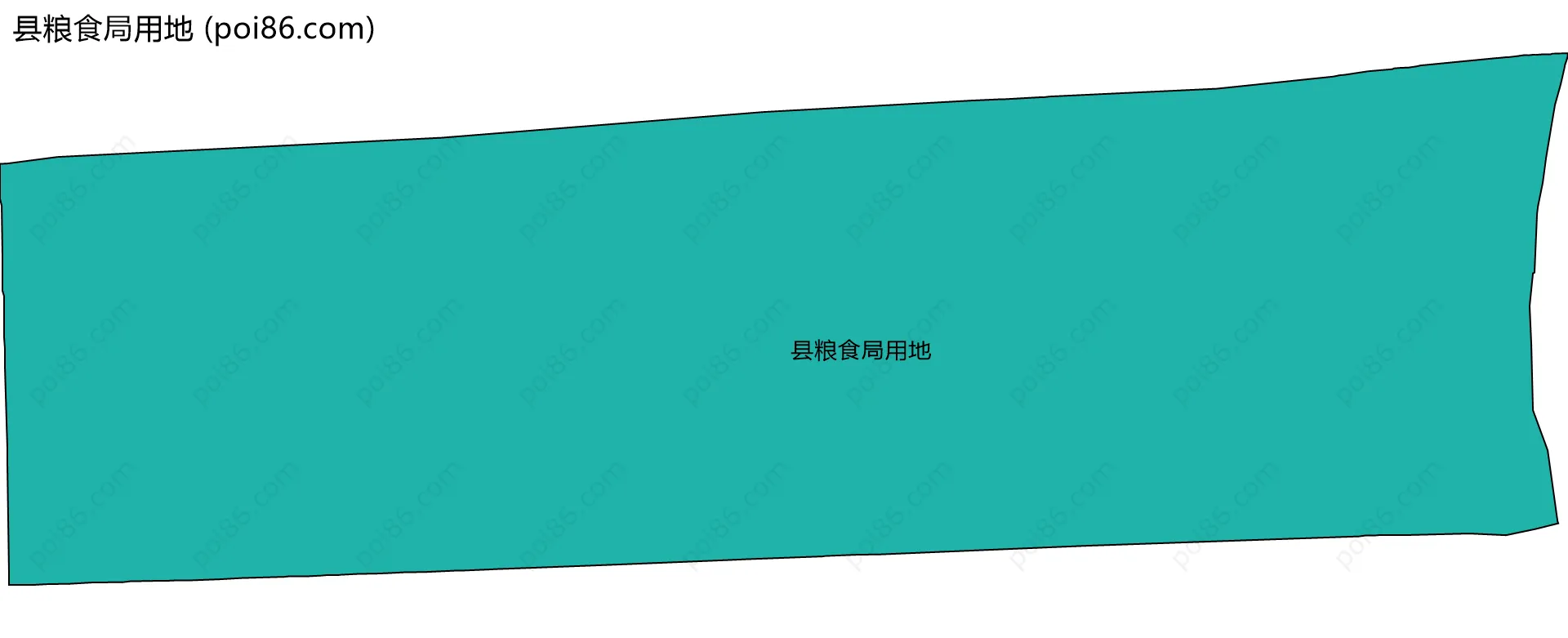 县粮食局用地边界地图