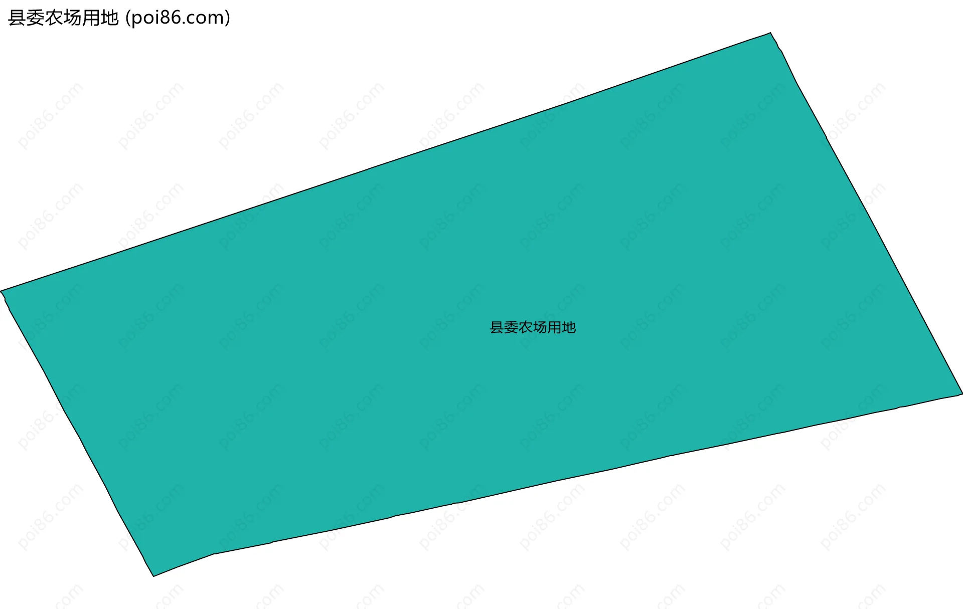县委农场用地边界地图