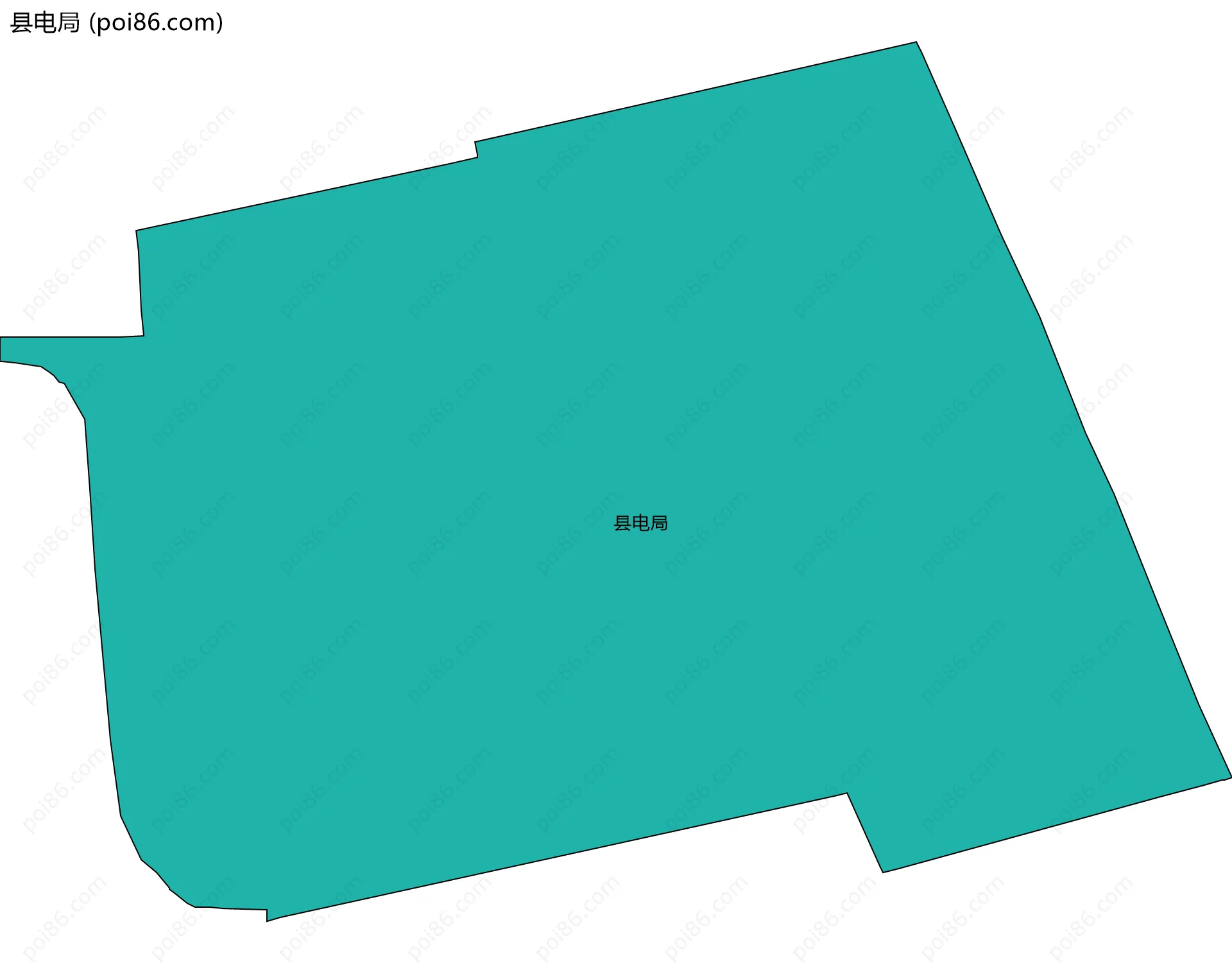 县电局边界地图