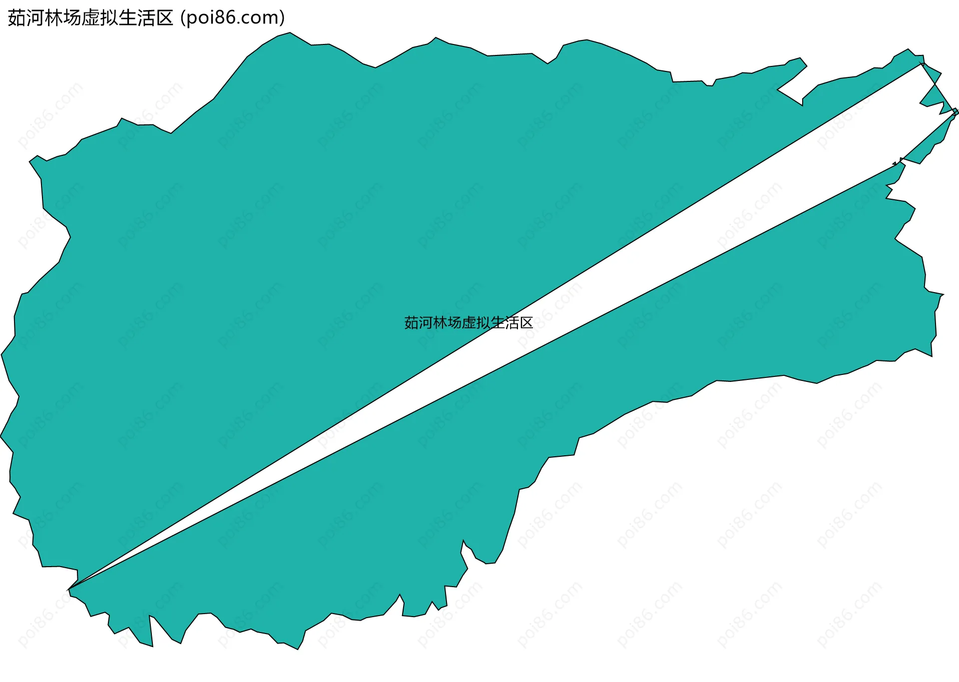茹河林场虚拟生活区边界地图