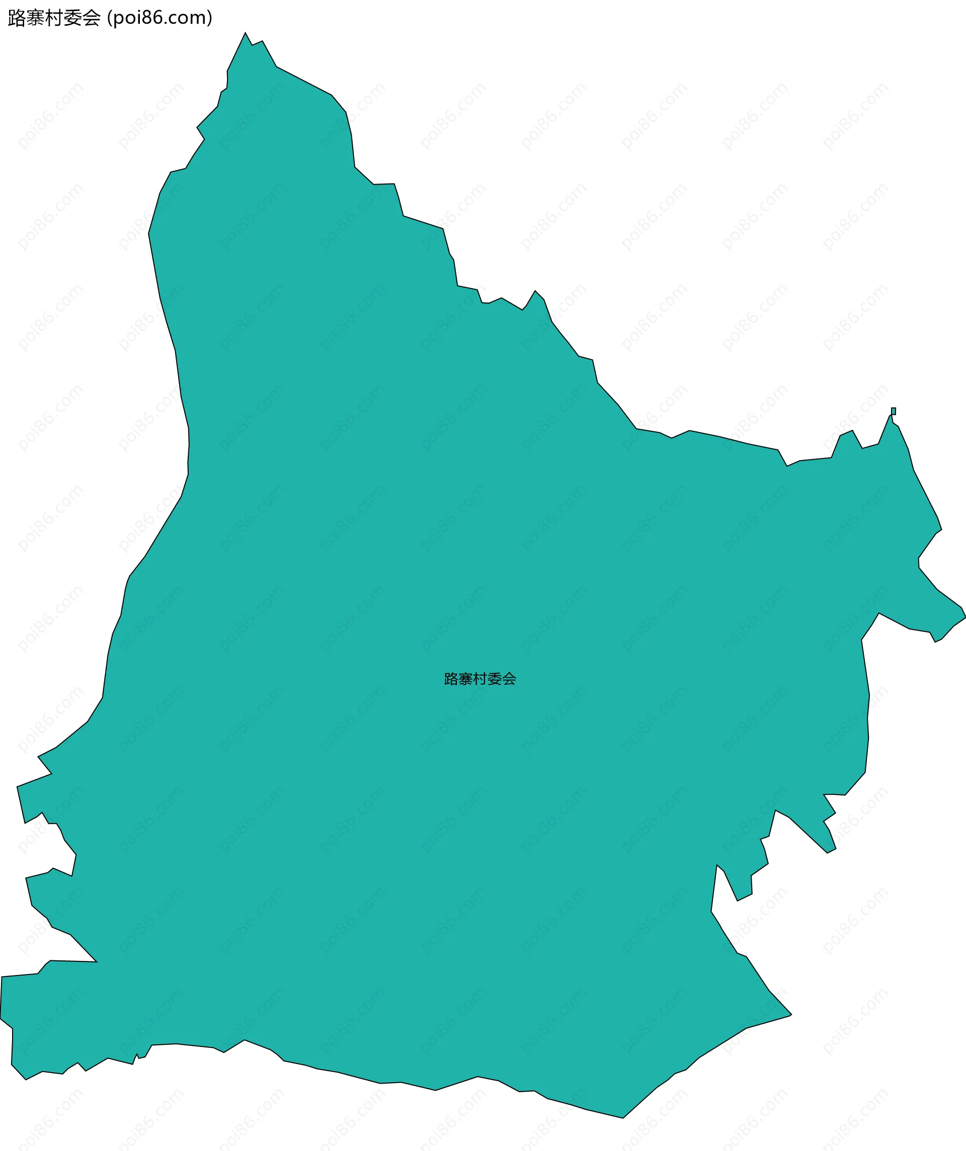 路寨村委会边界地图