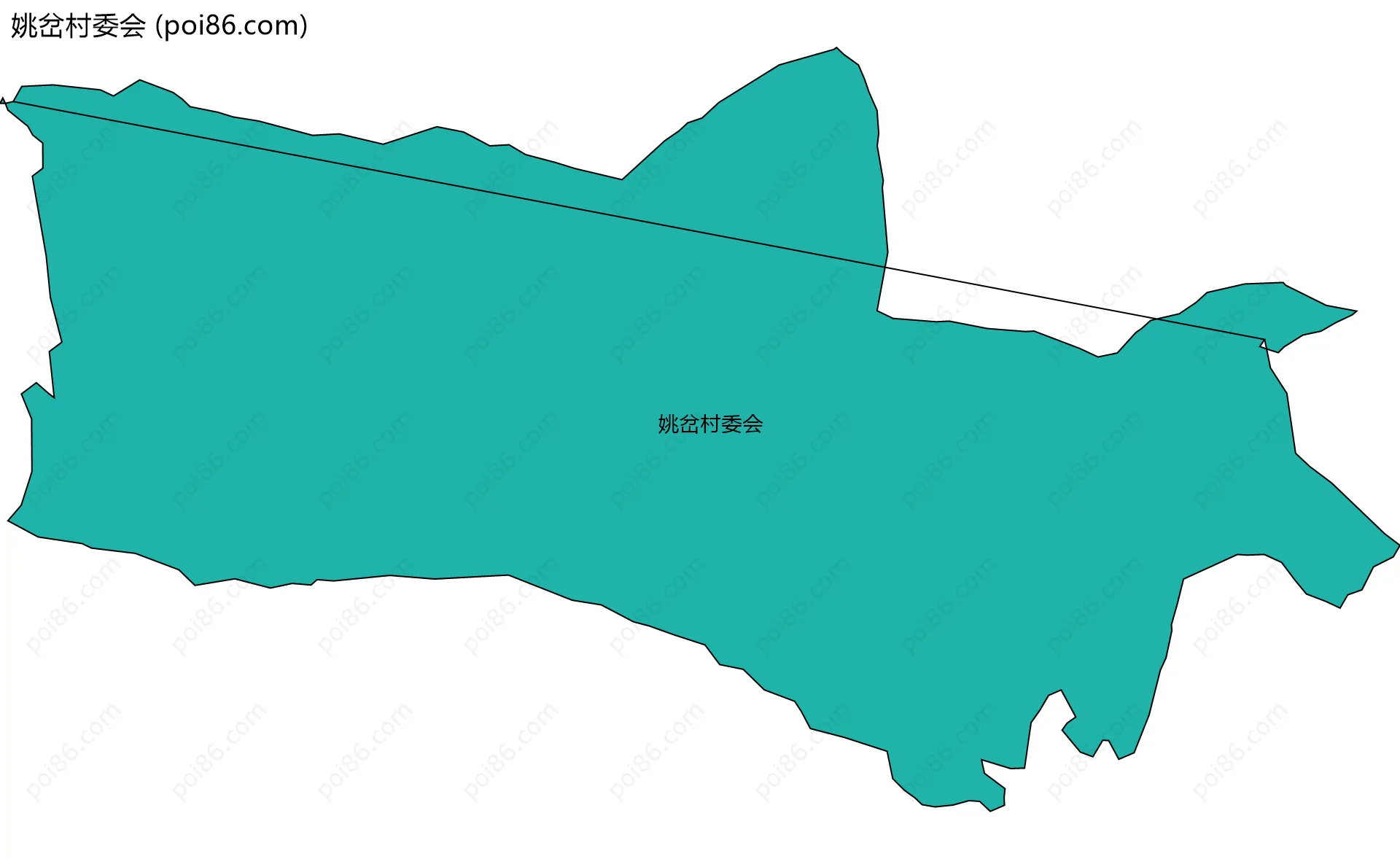 姚岔村委会边界地图