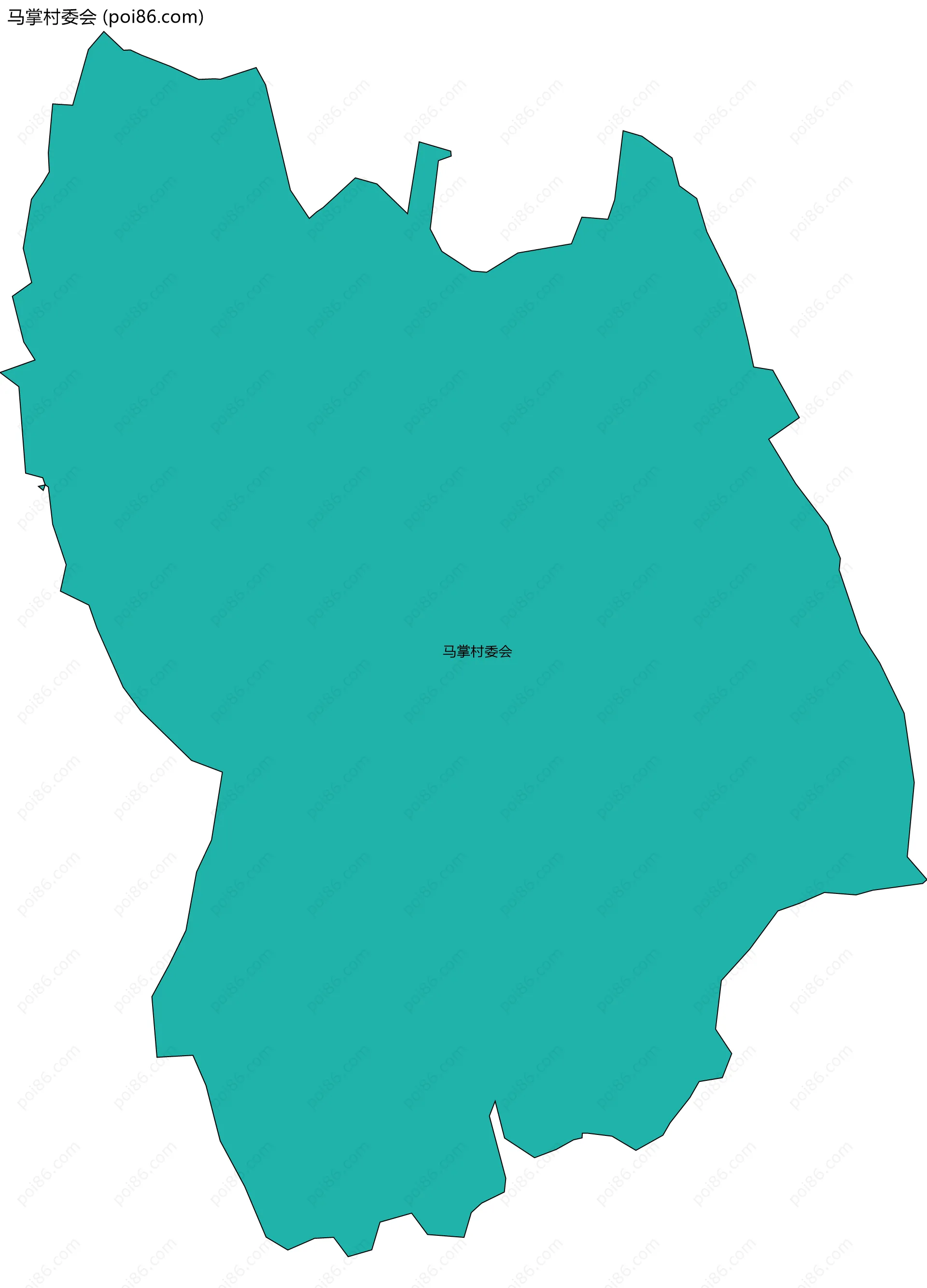 马掌村委会边界地图