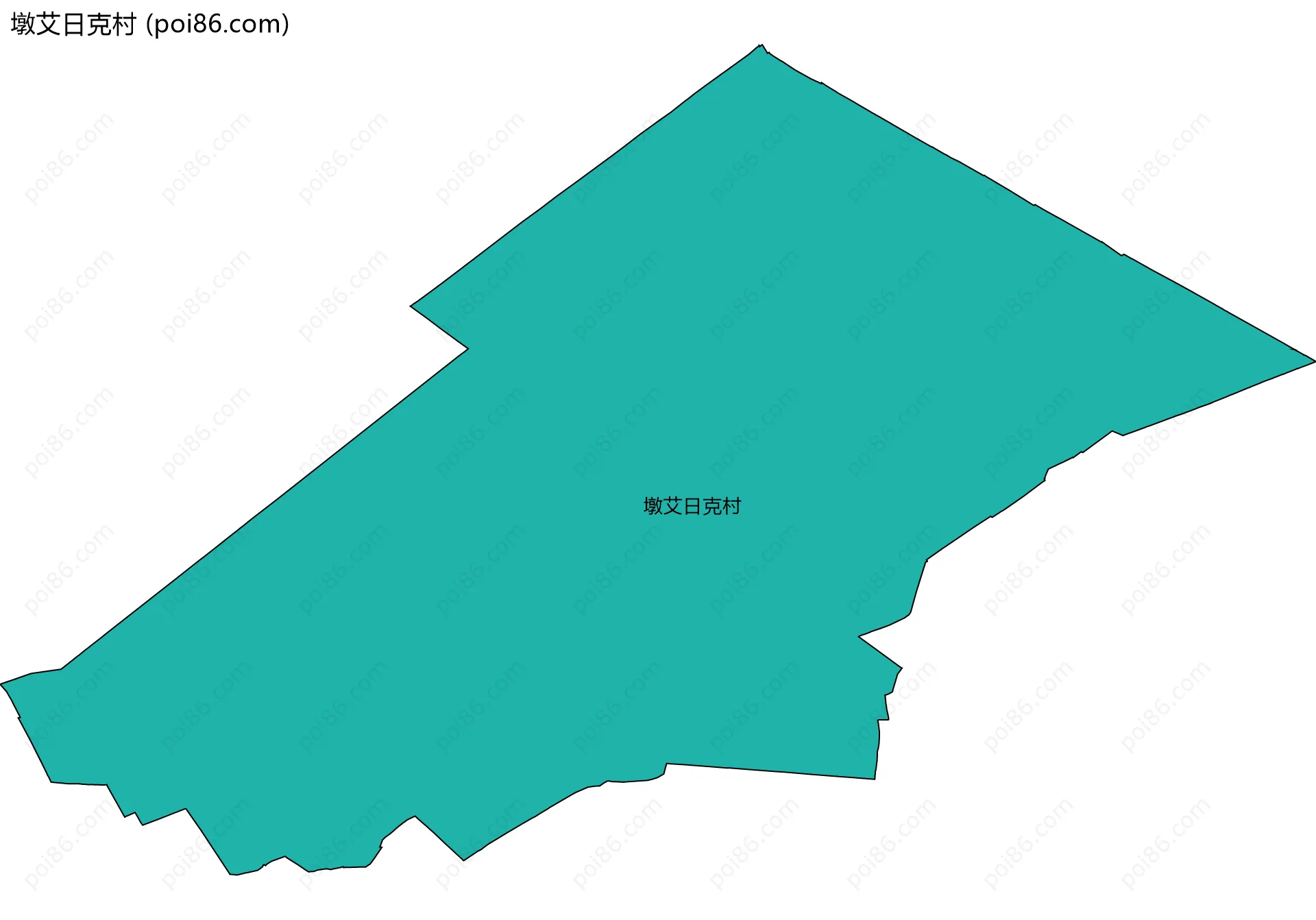 墩艾日克村边界地图