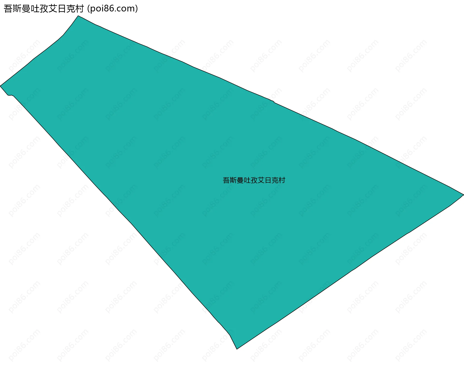 吾斯曼吐孜艾日克村边界地图