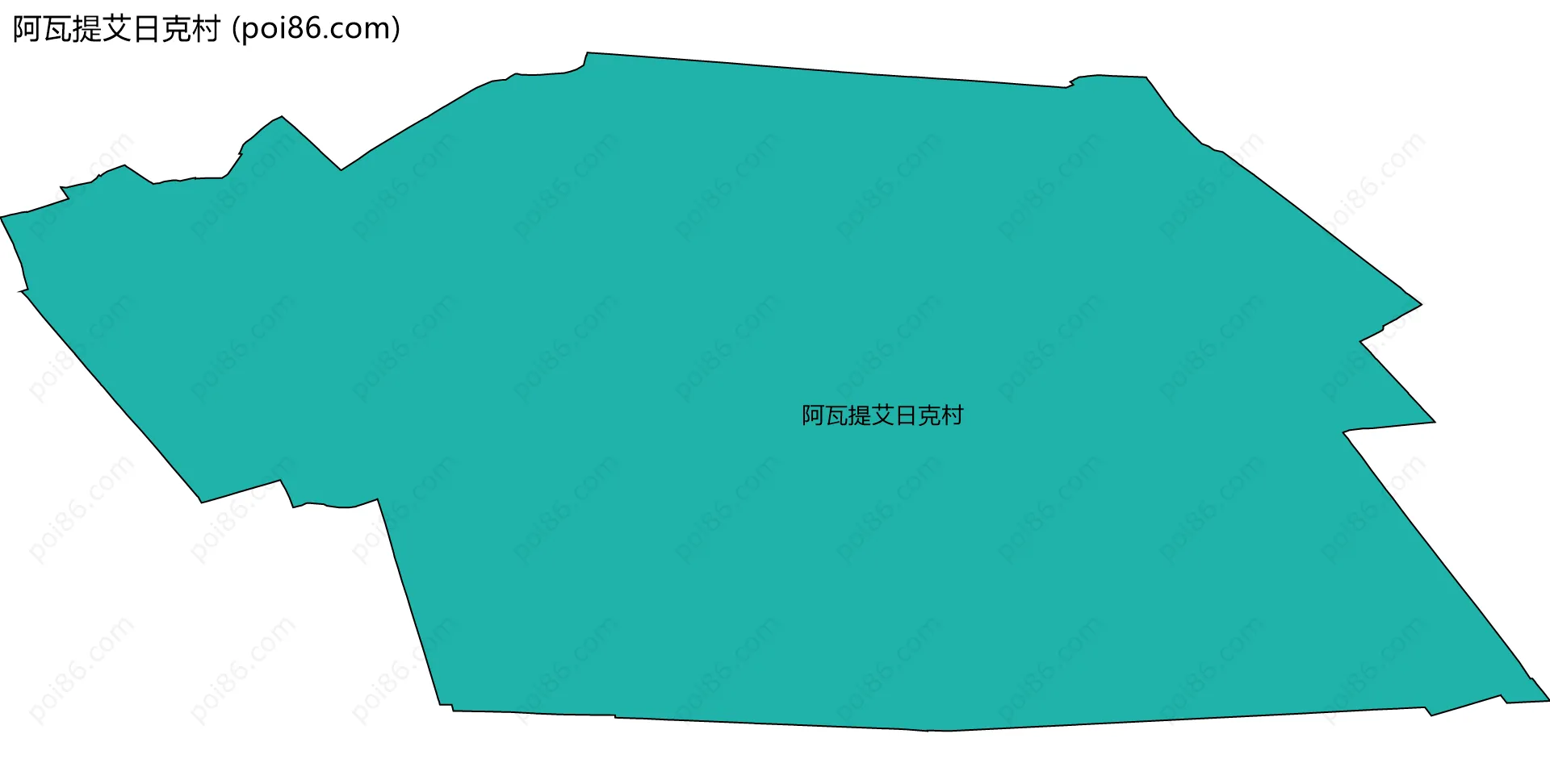 阿瓦提艾日克村边界地图