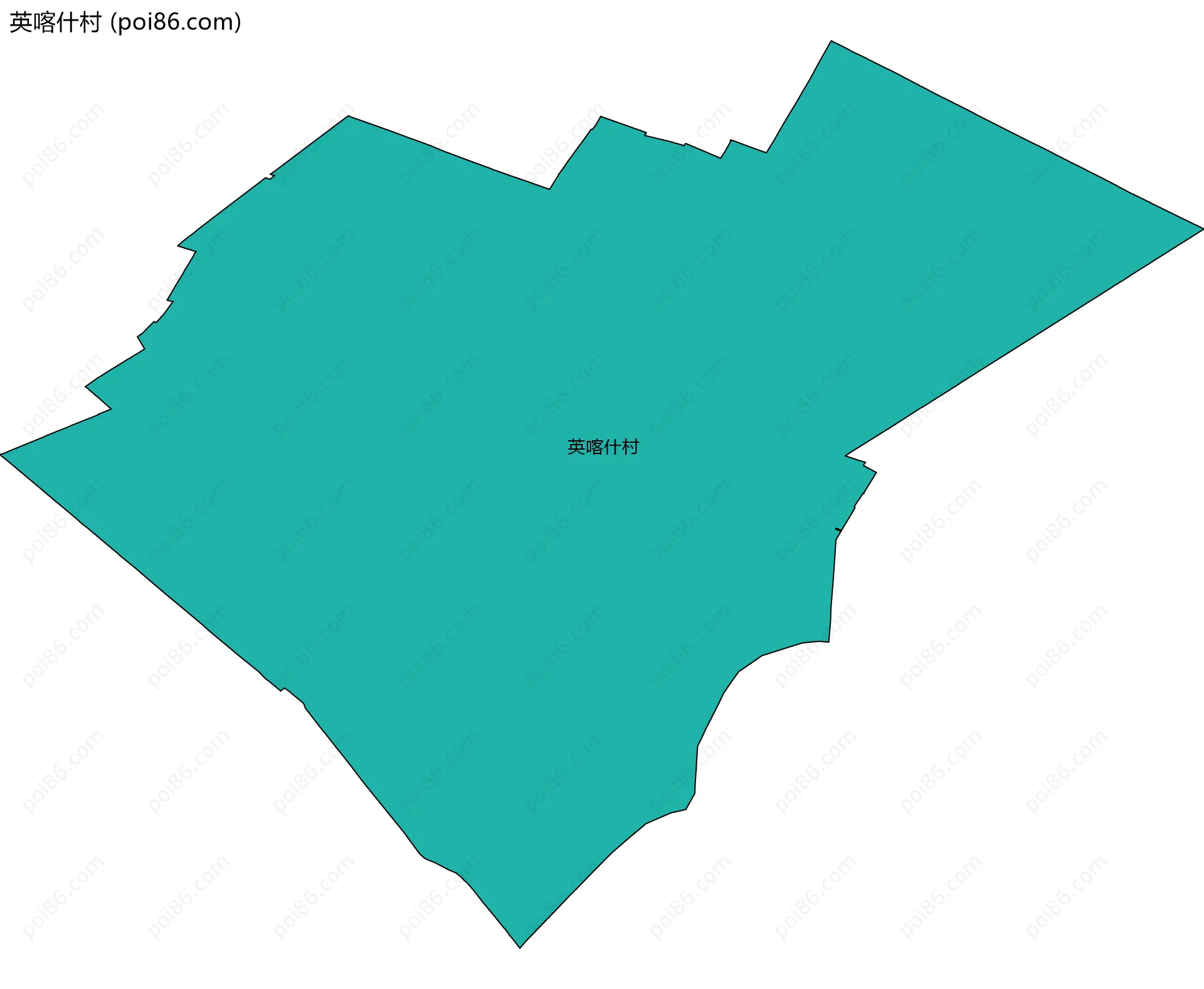 英喀什村边界地图