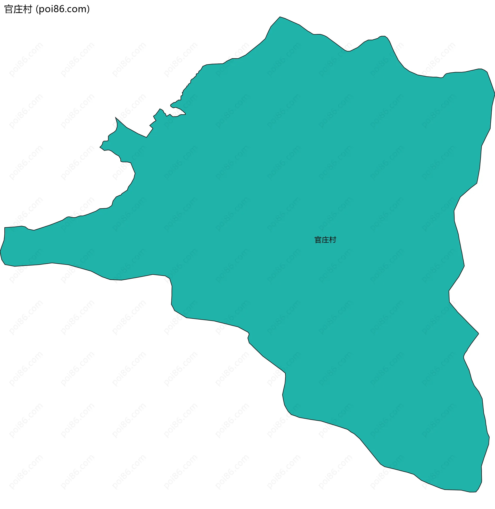 官庄村边界地图