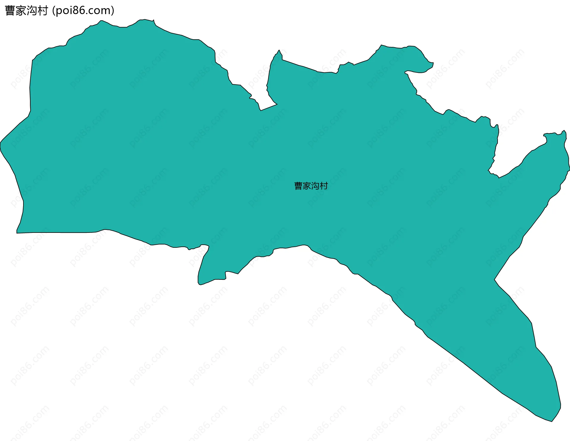 曹家沟村边界地图