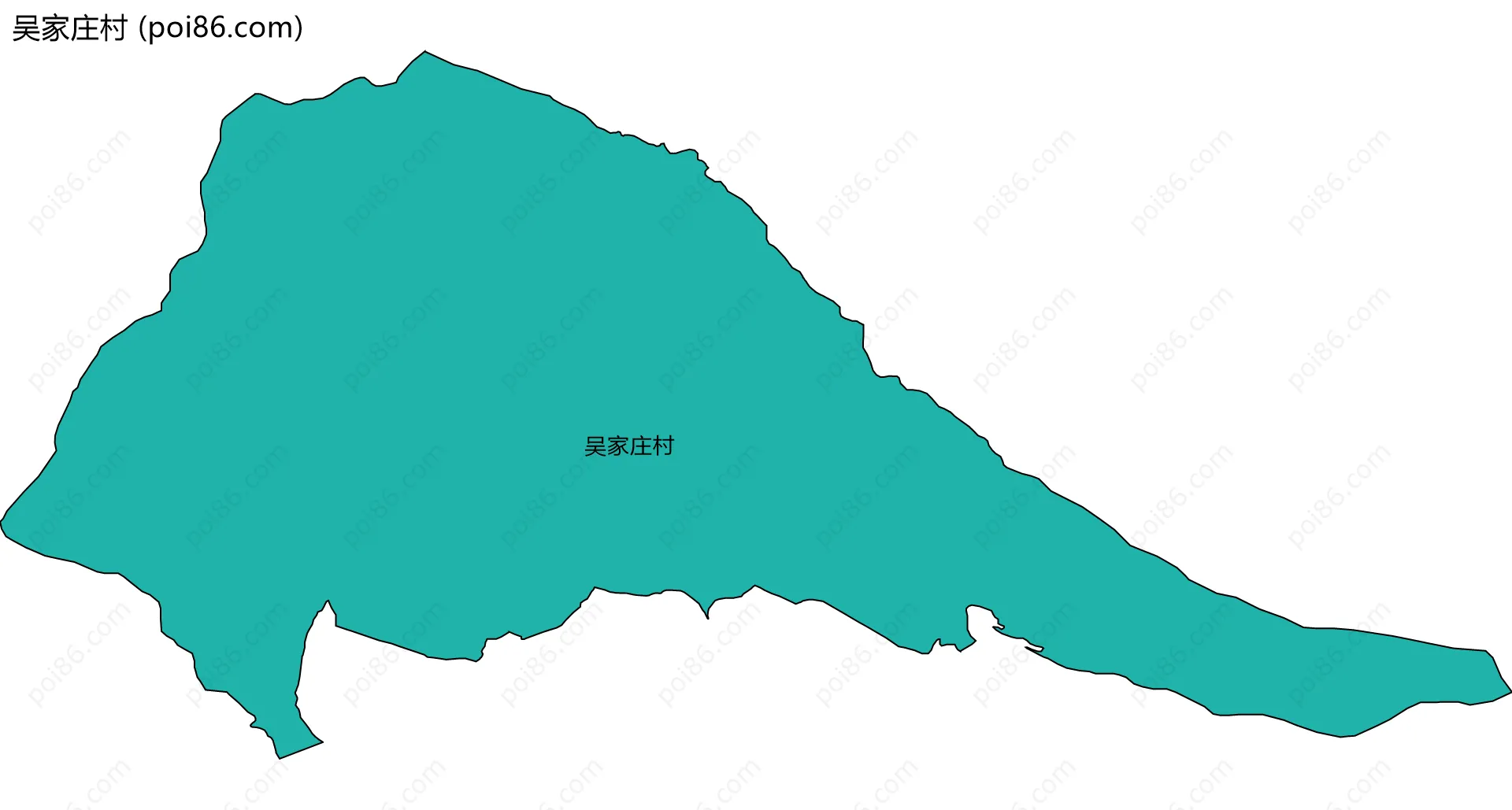 吴家庄村边界地图