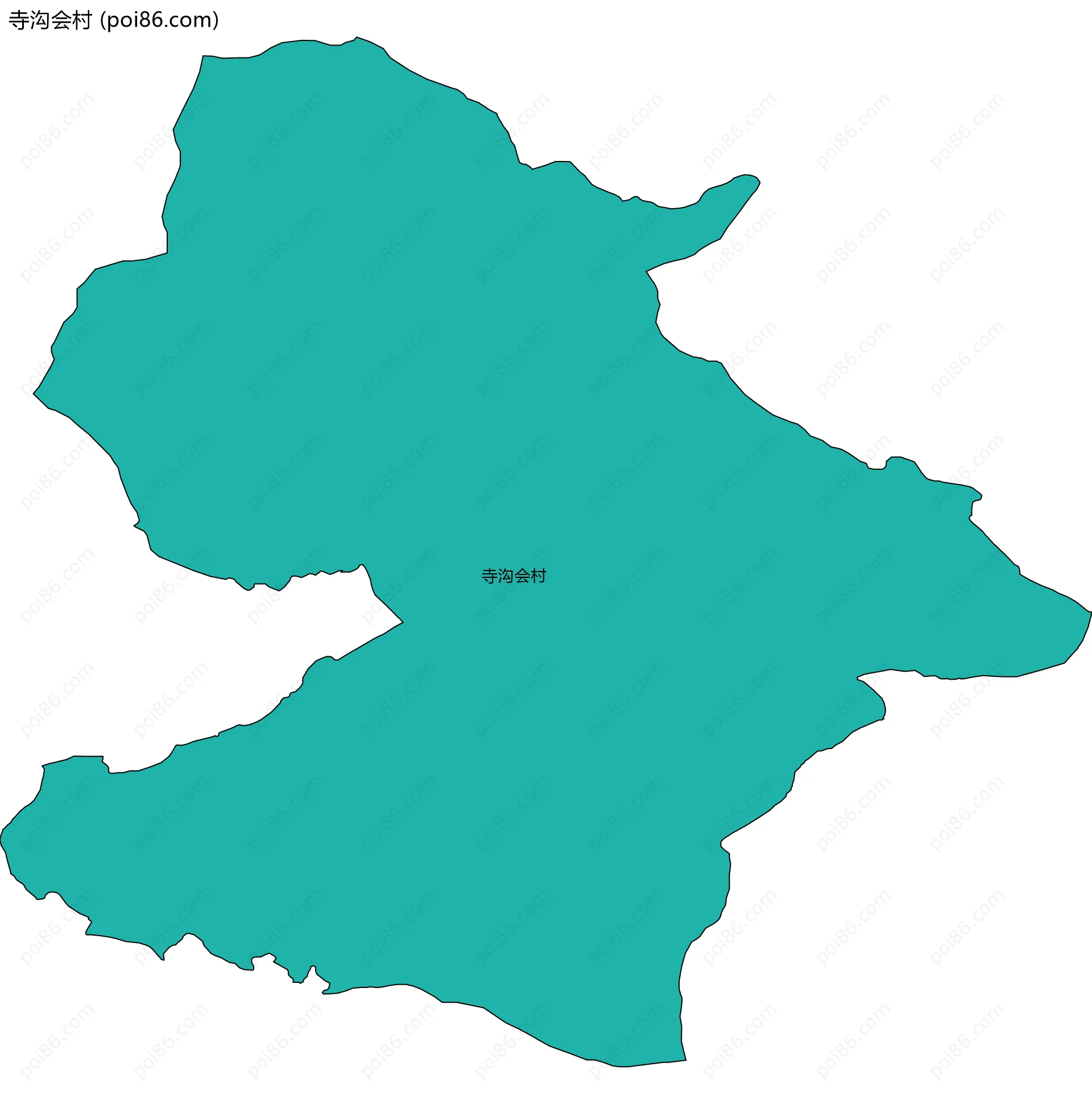 寺沟会村边界地图