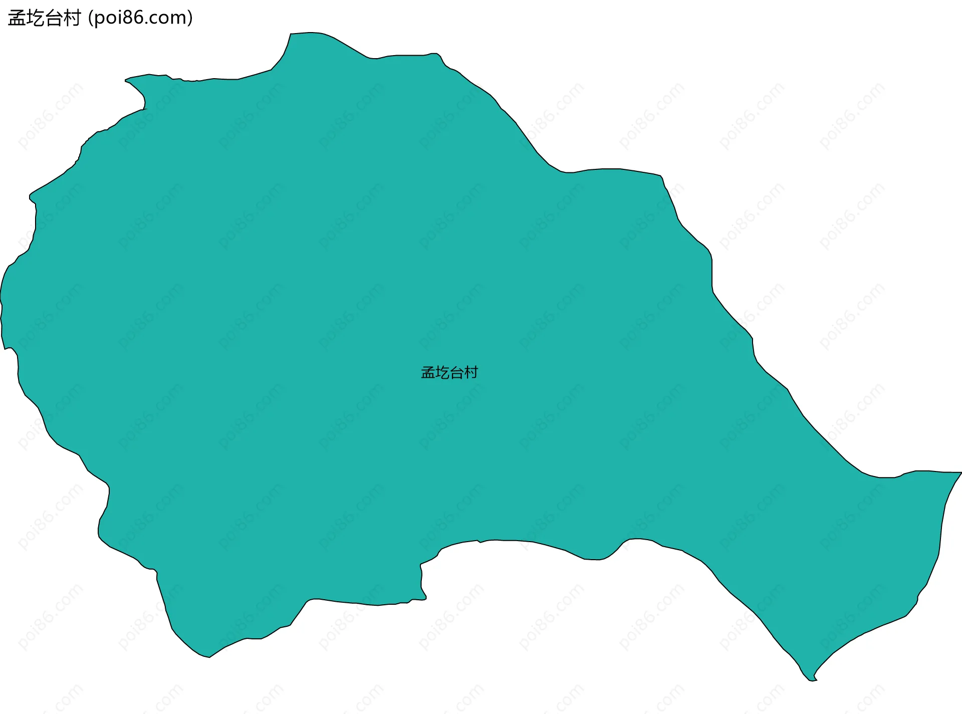 孟圪台村边界地图