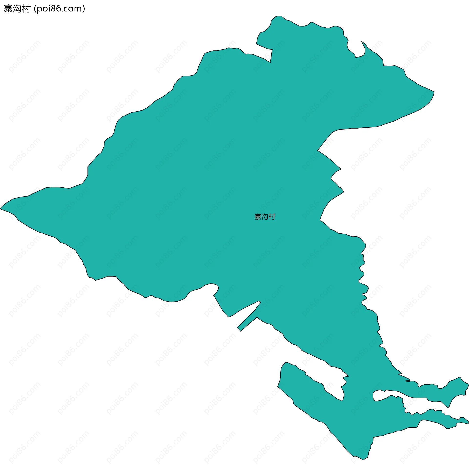 寨沟村边界地图