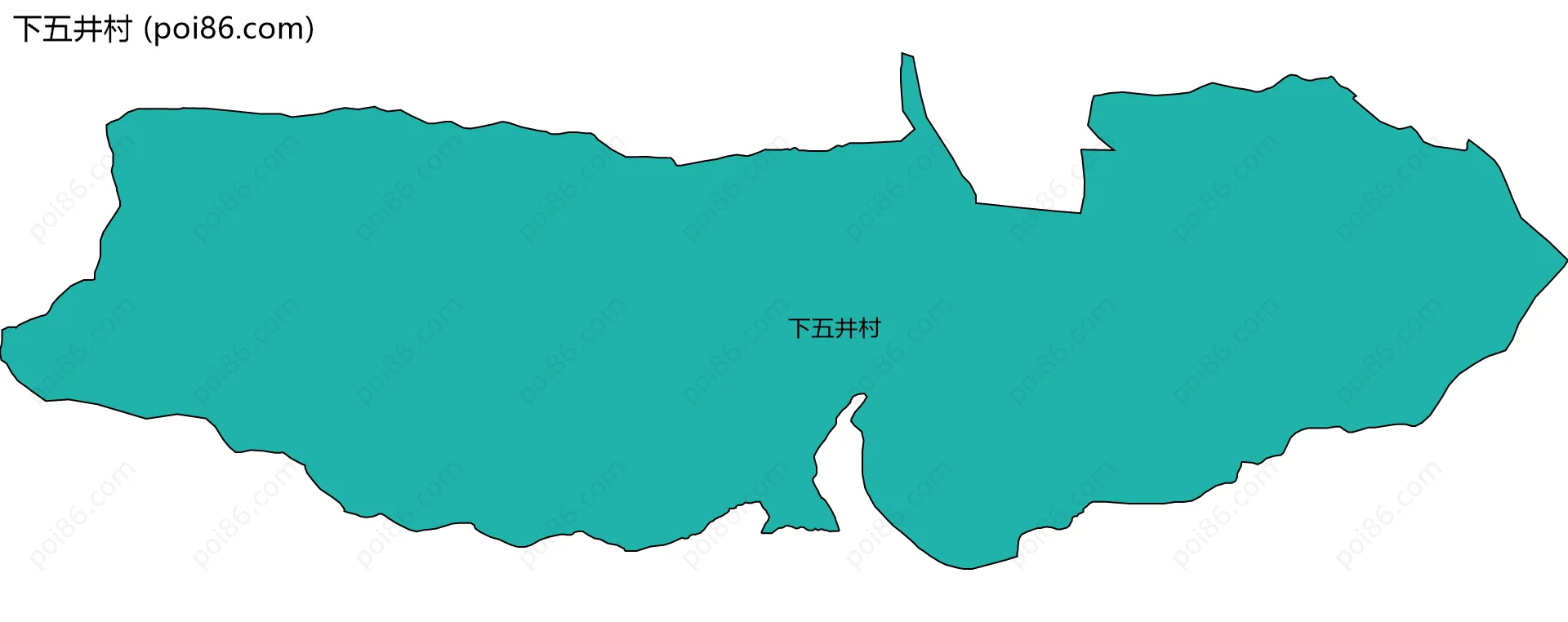 下五井村边界地图