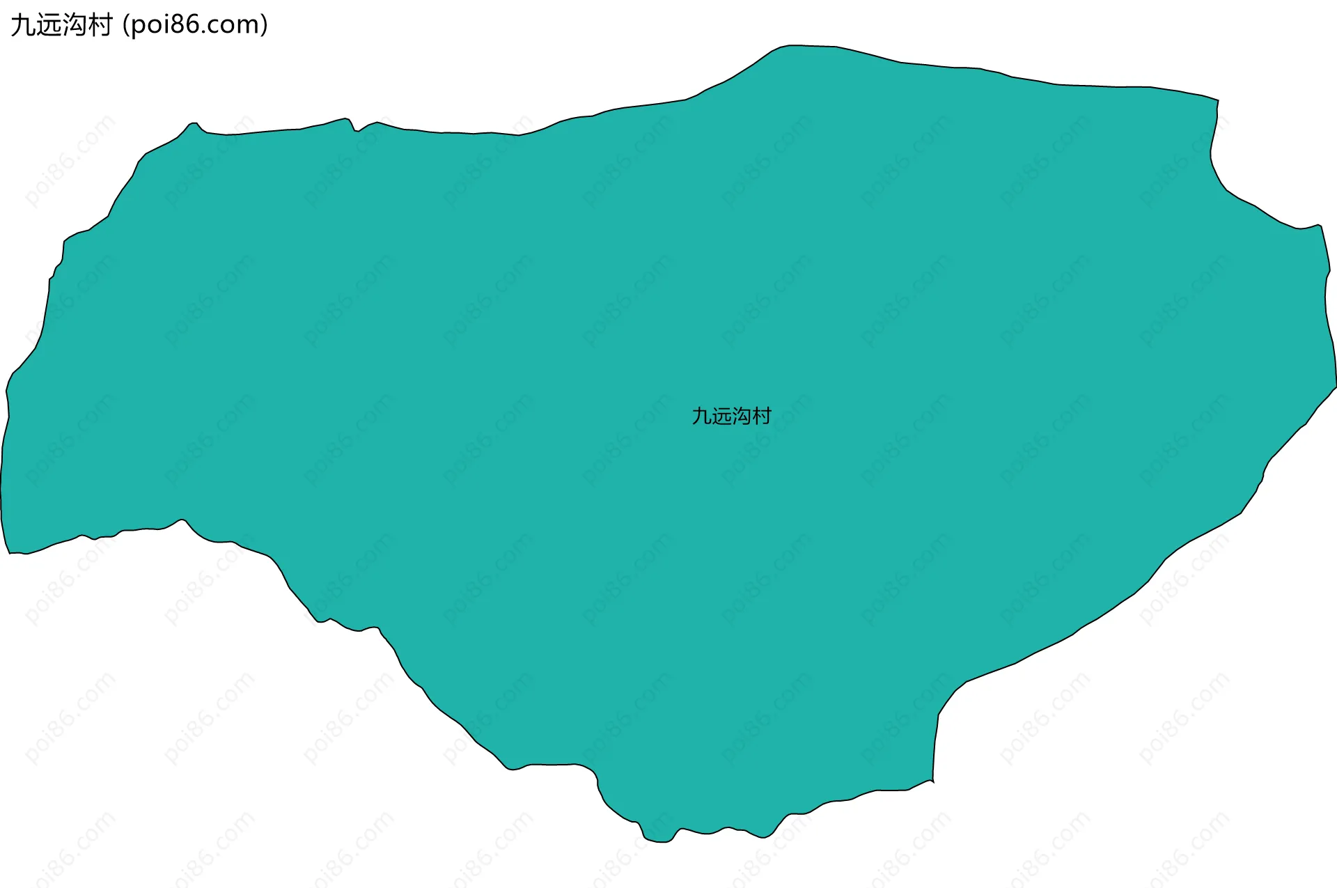 九远沟村边界地图