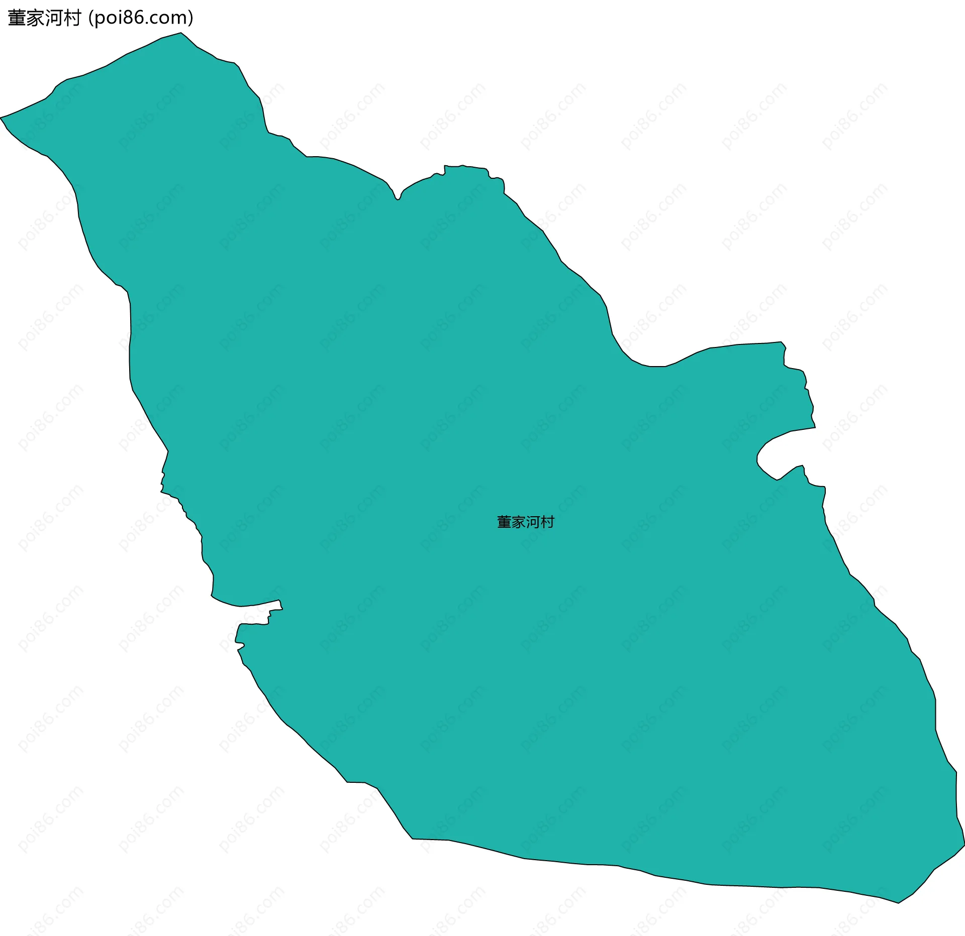 董家河村边界地图