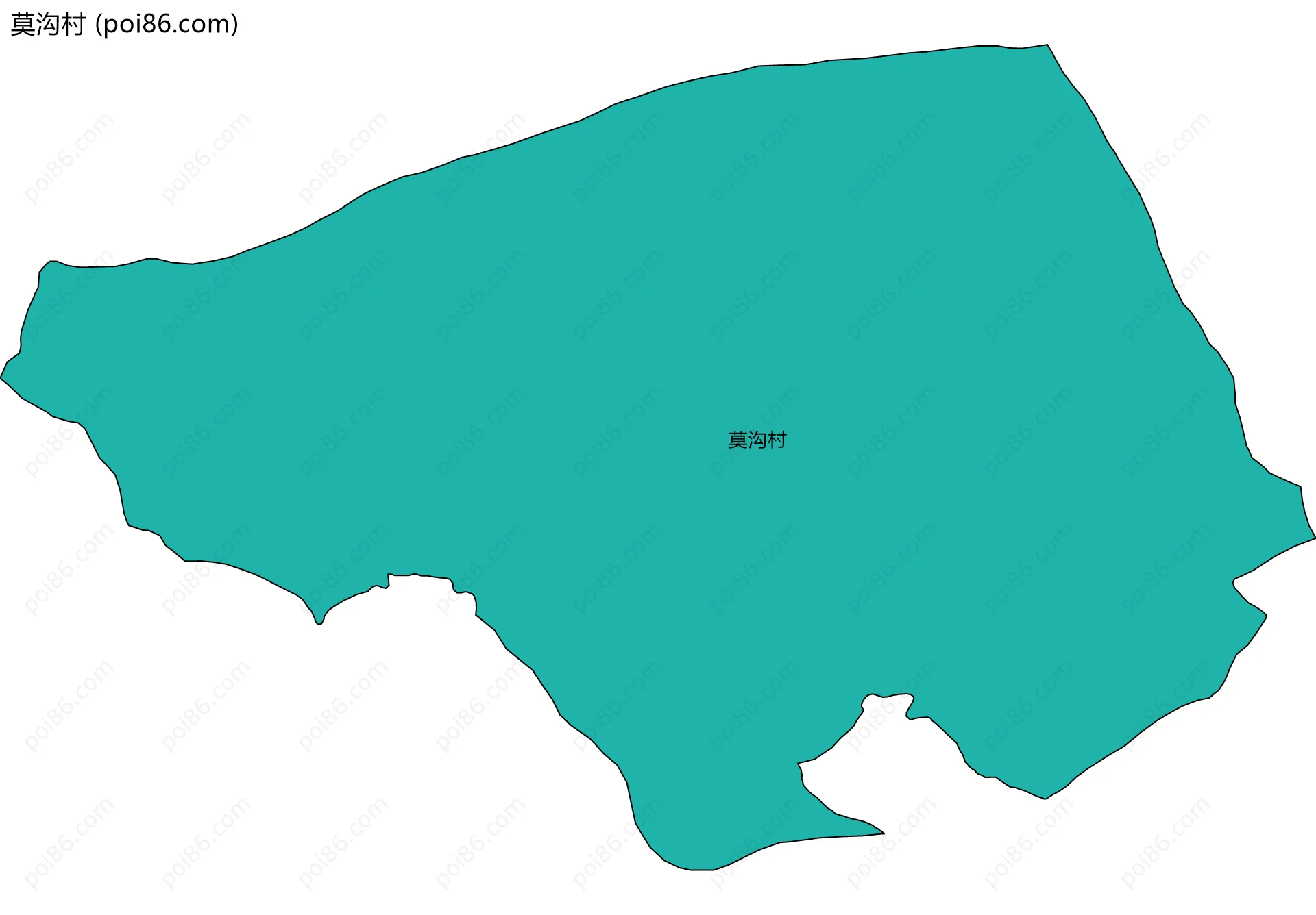 莫沟村边界地图