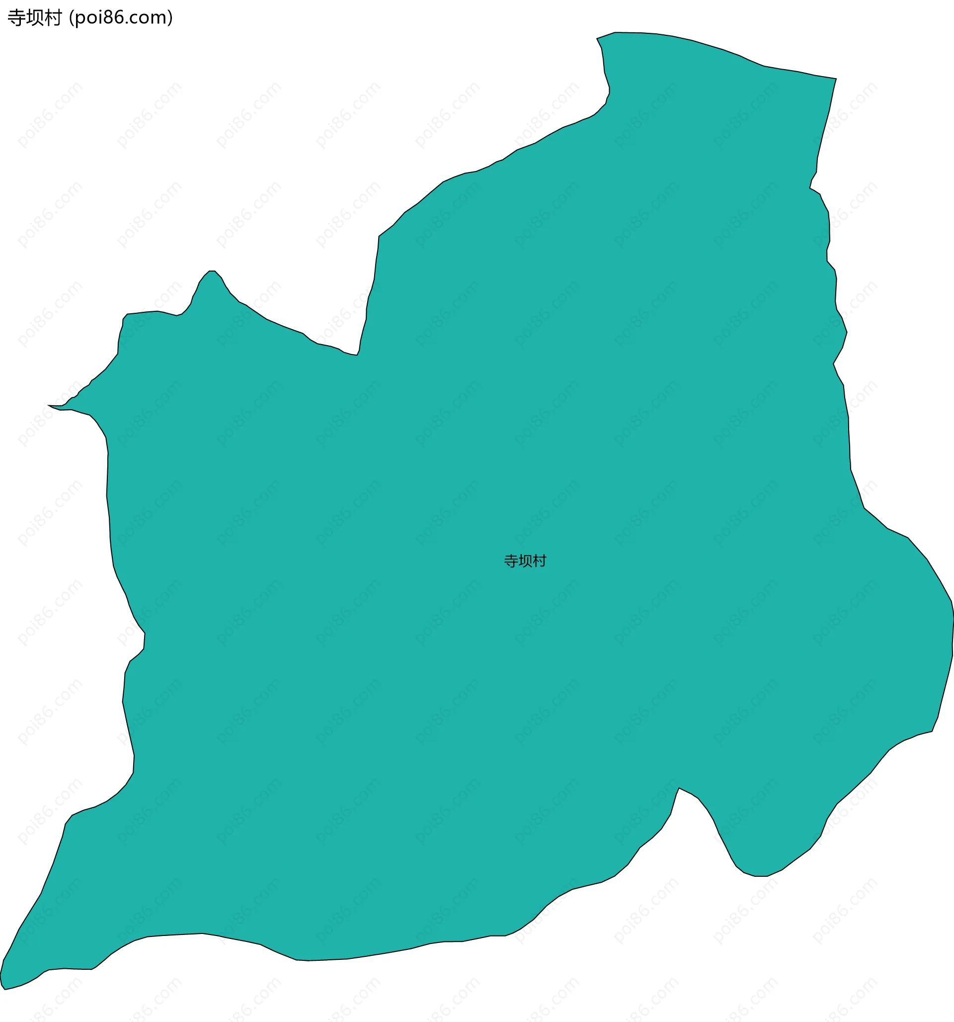 寺坝村边界地图