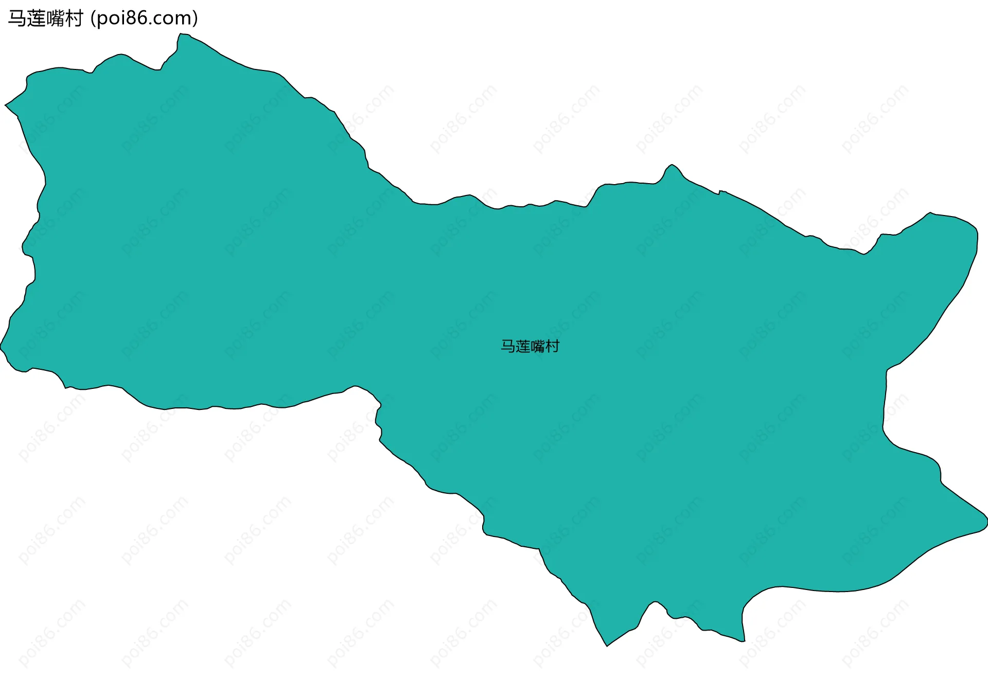 马莲嘴村边界地图