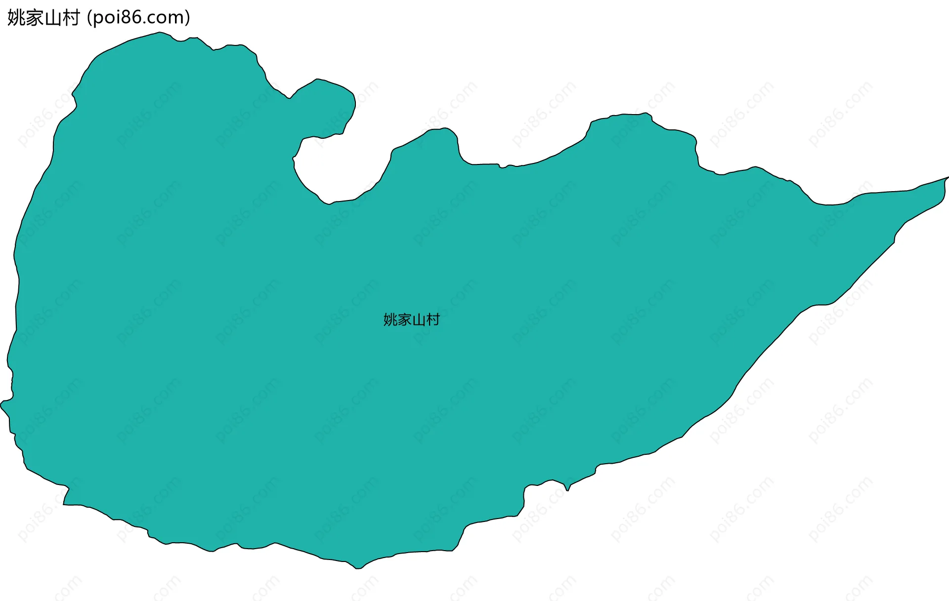 姚家山村边界地图