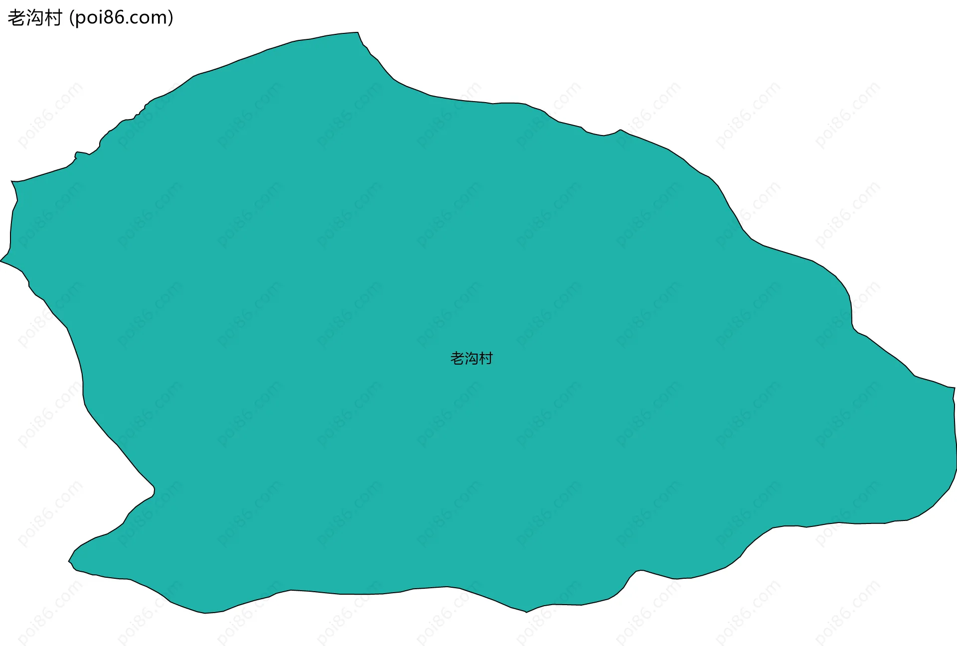 老沟村边界地图