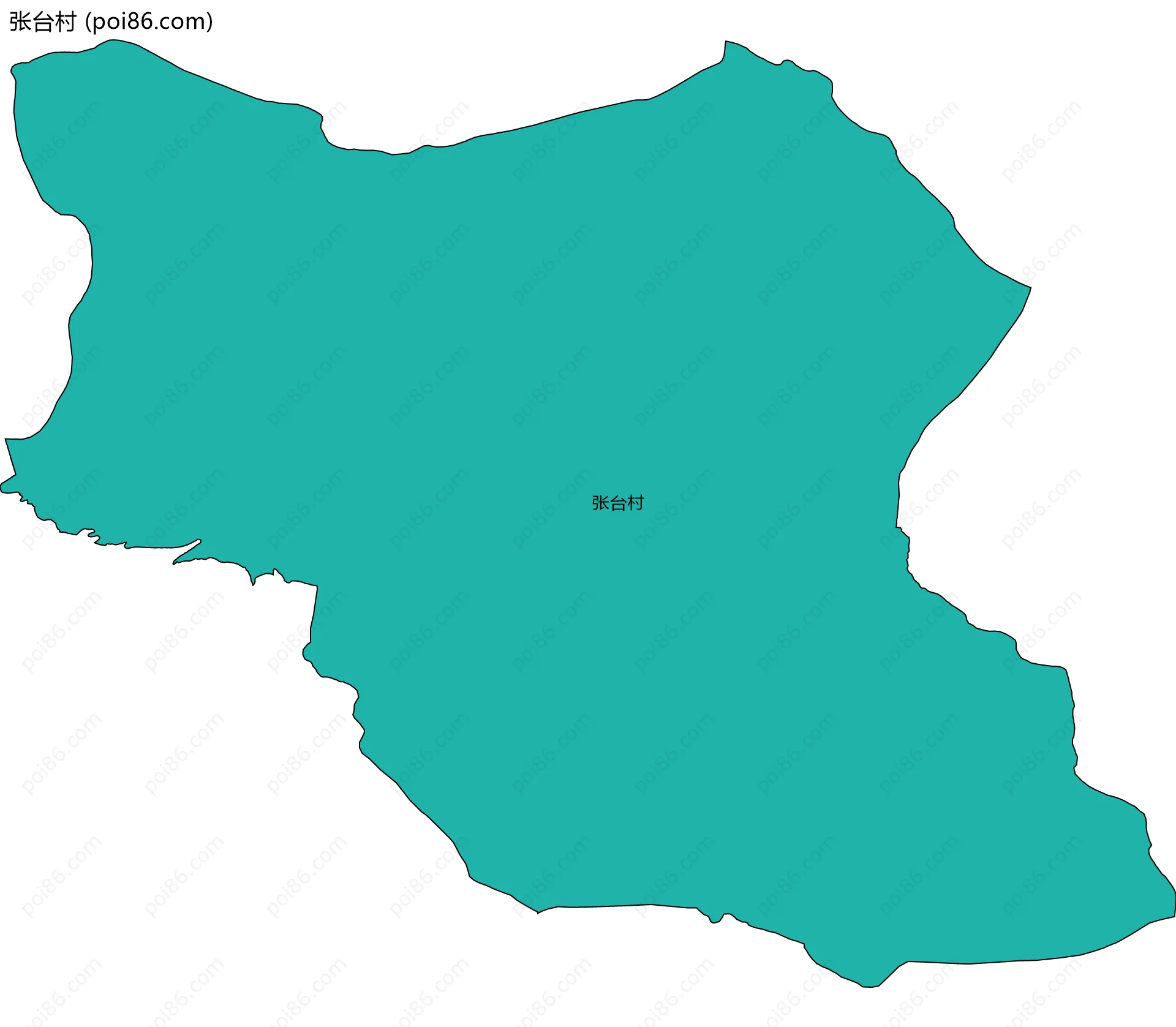 张台村边界地图