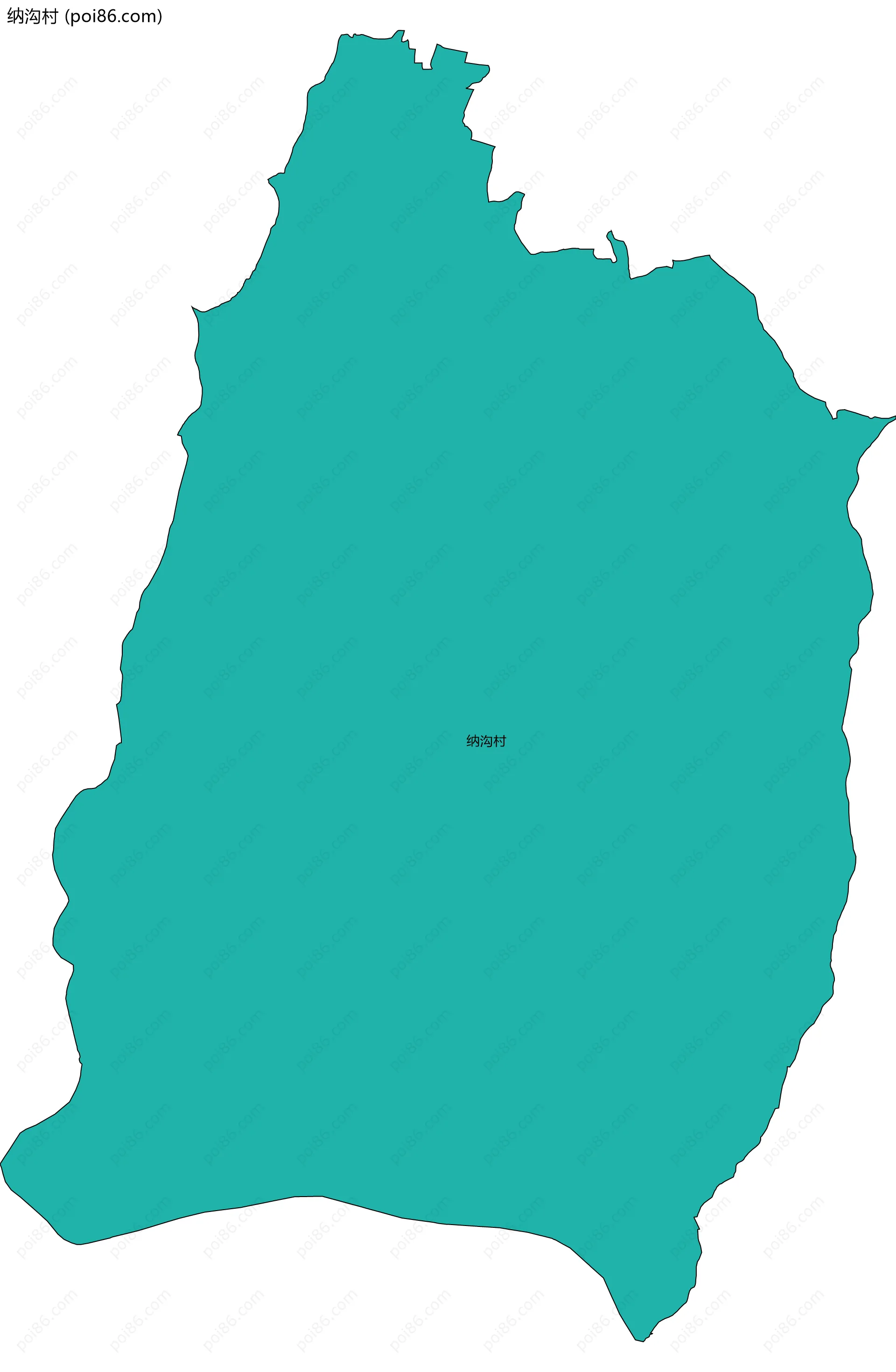 纳沟村边界地图