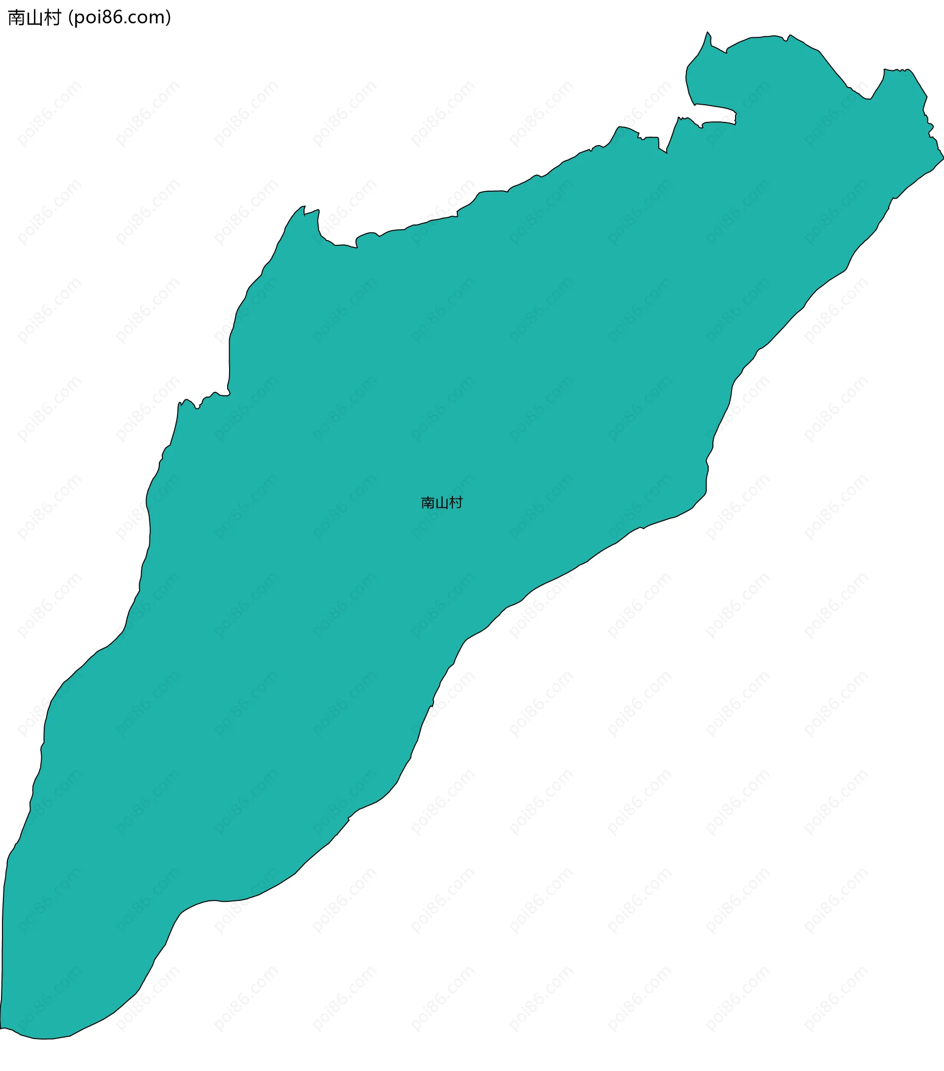 南山村边界地图