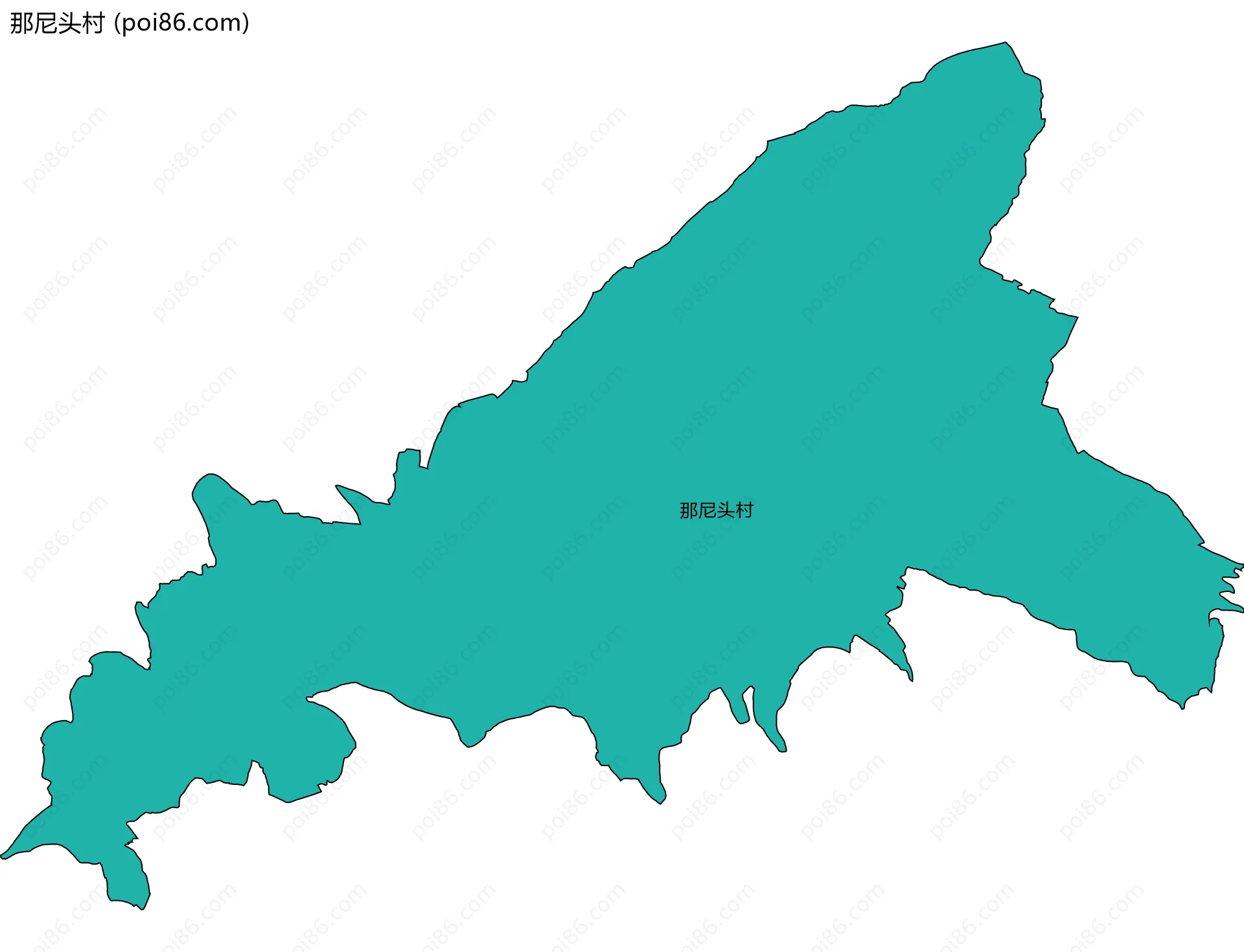 那尼头村边界地图