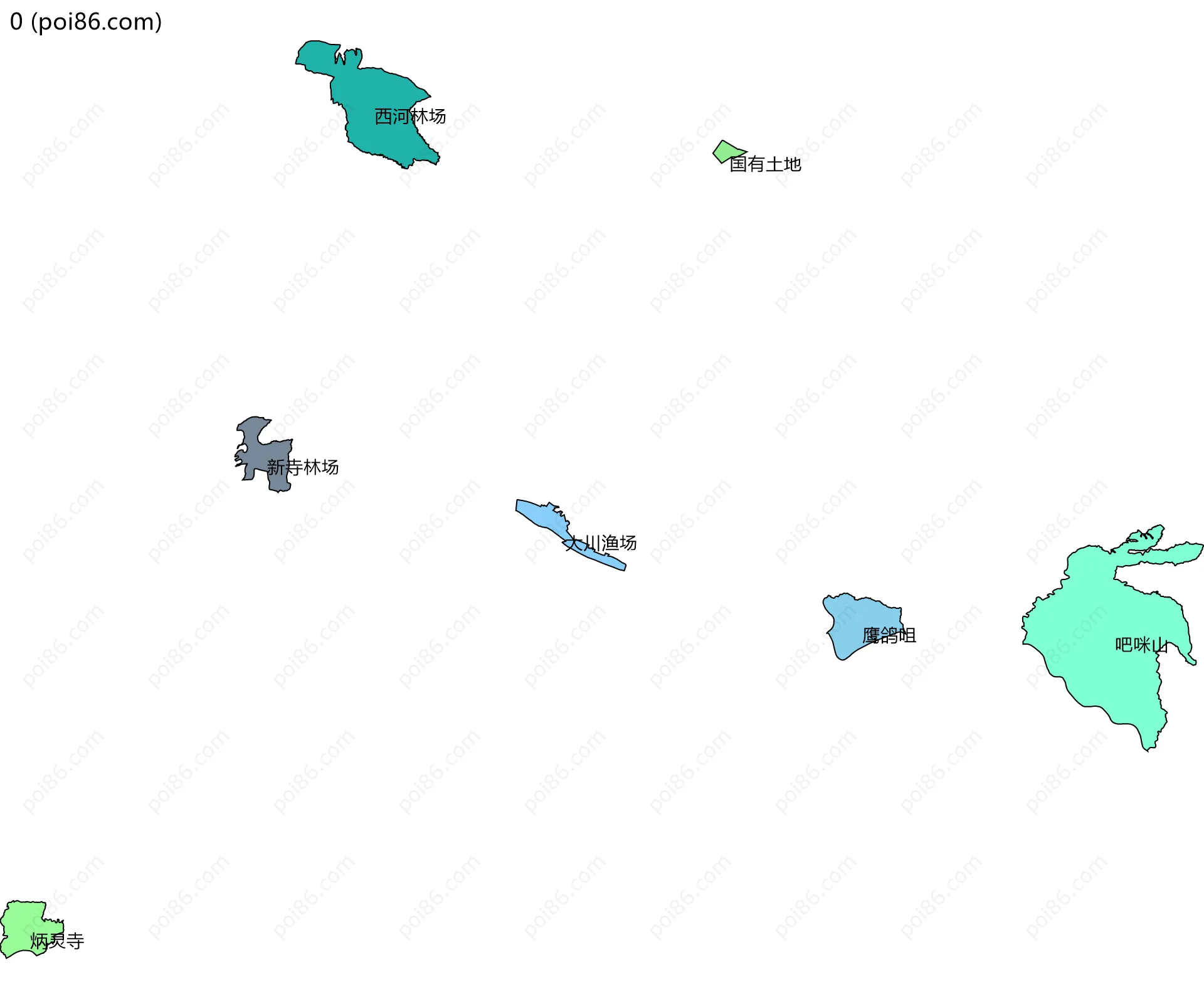 0边界地图(五级行政区划)