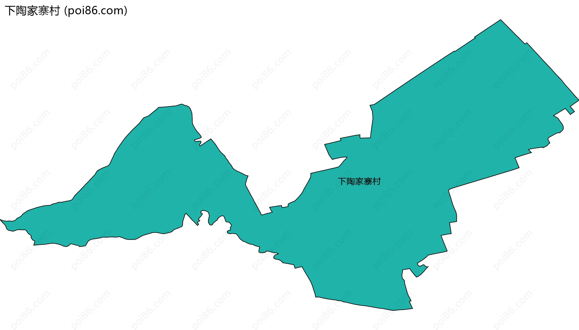 下陶家寨村边界地图