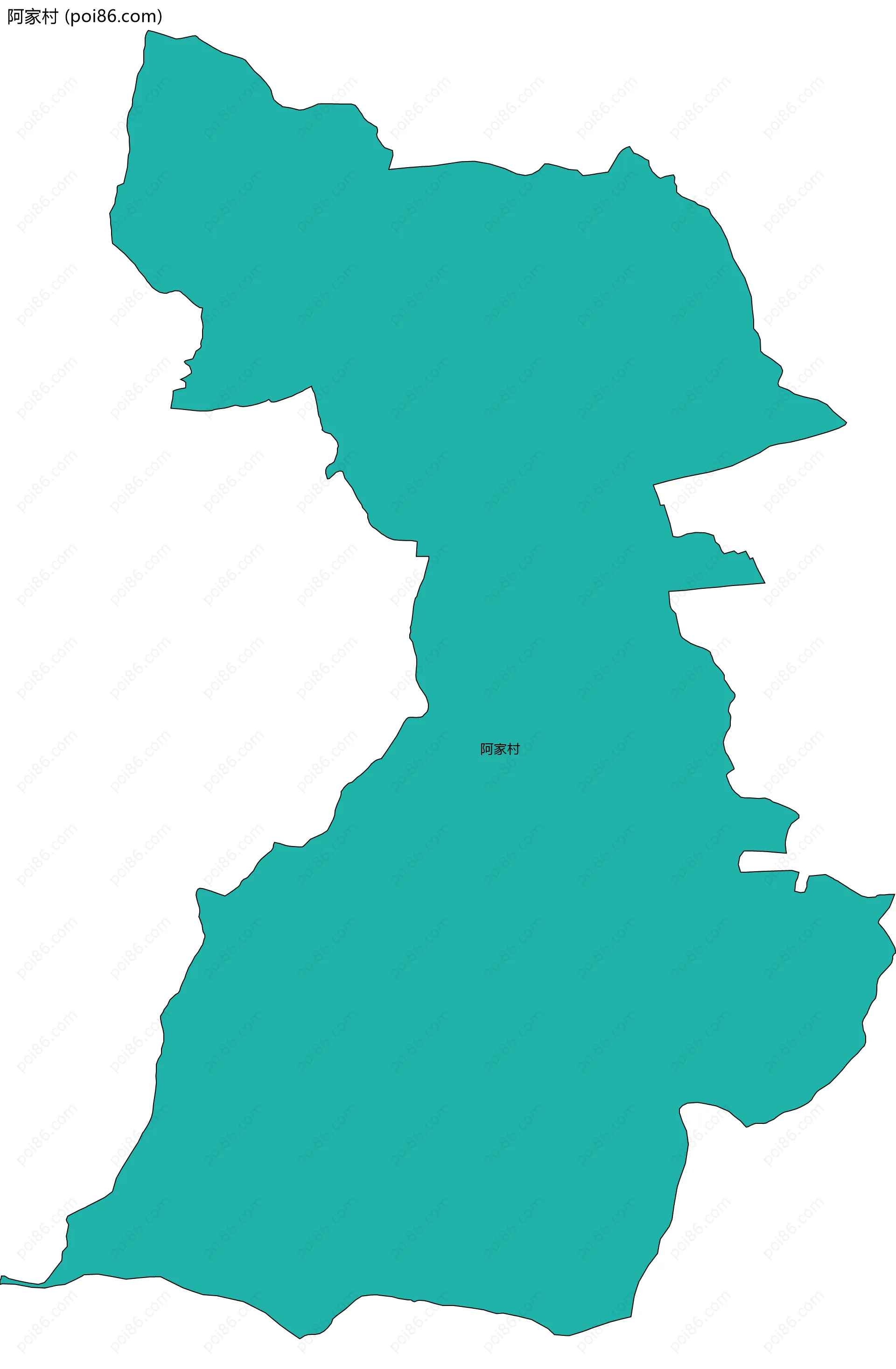 阿家村边界地图