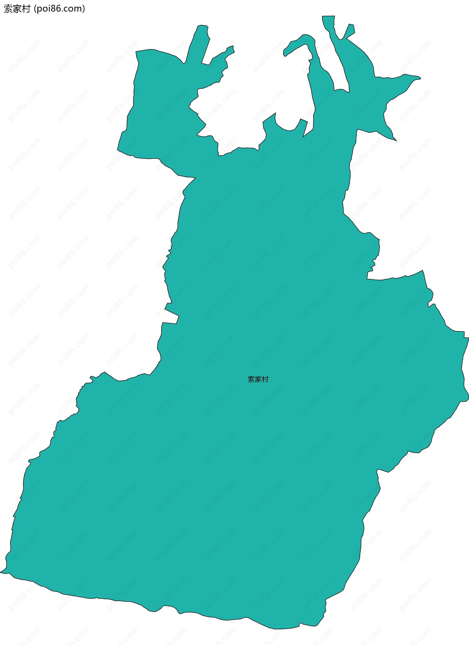 索家村边界地图