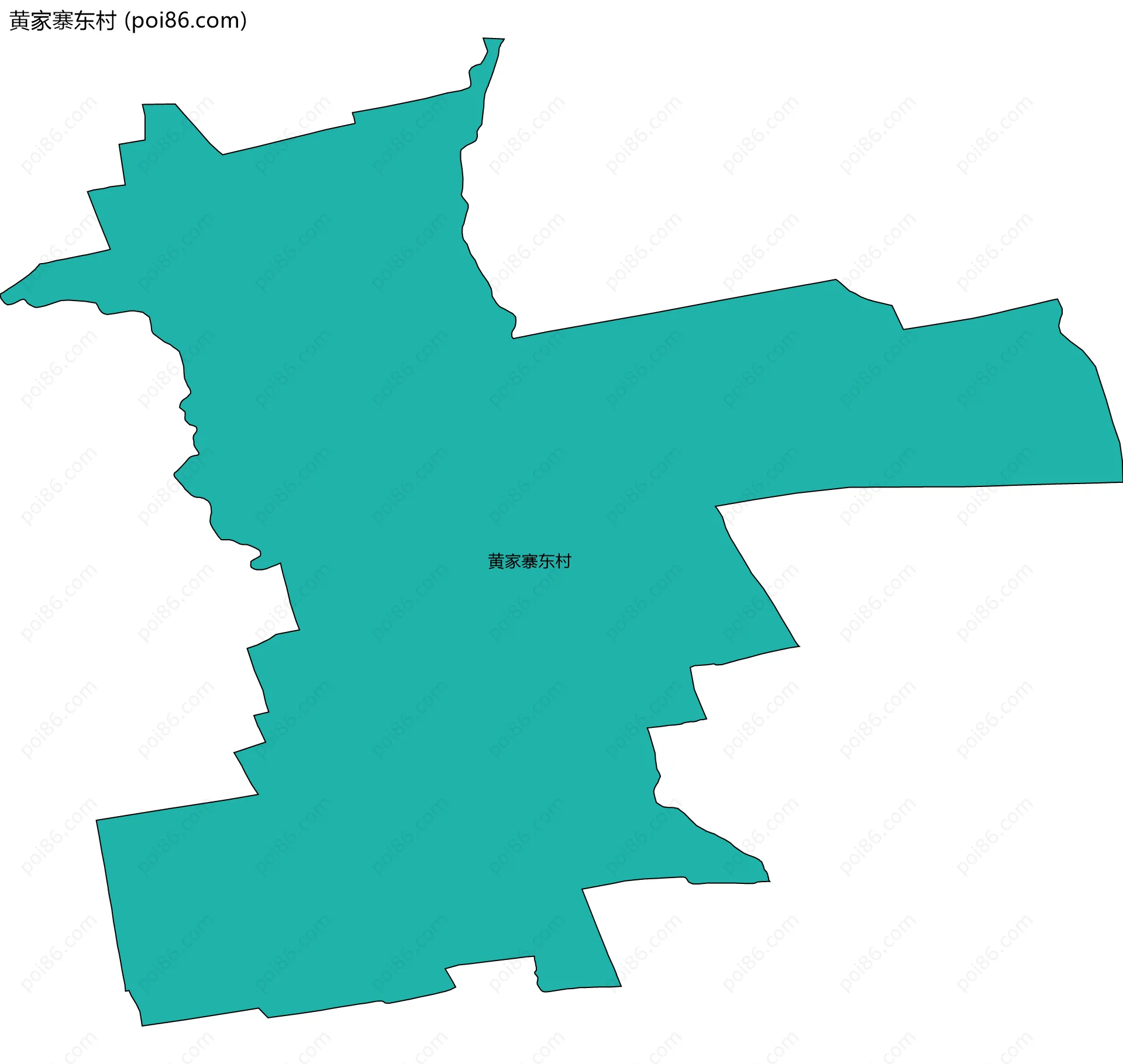 黄家寨东村边界地图