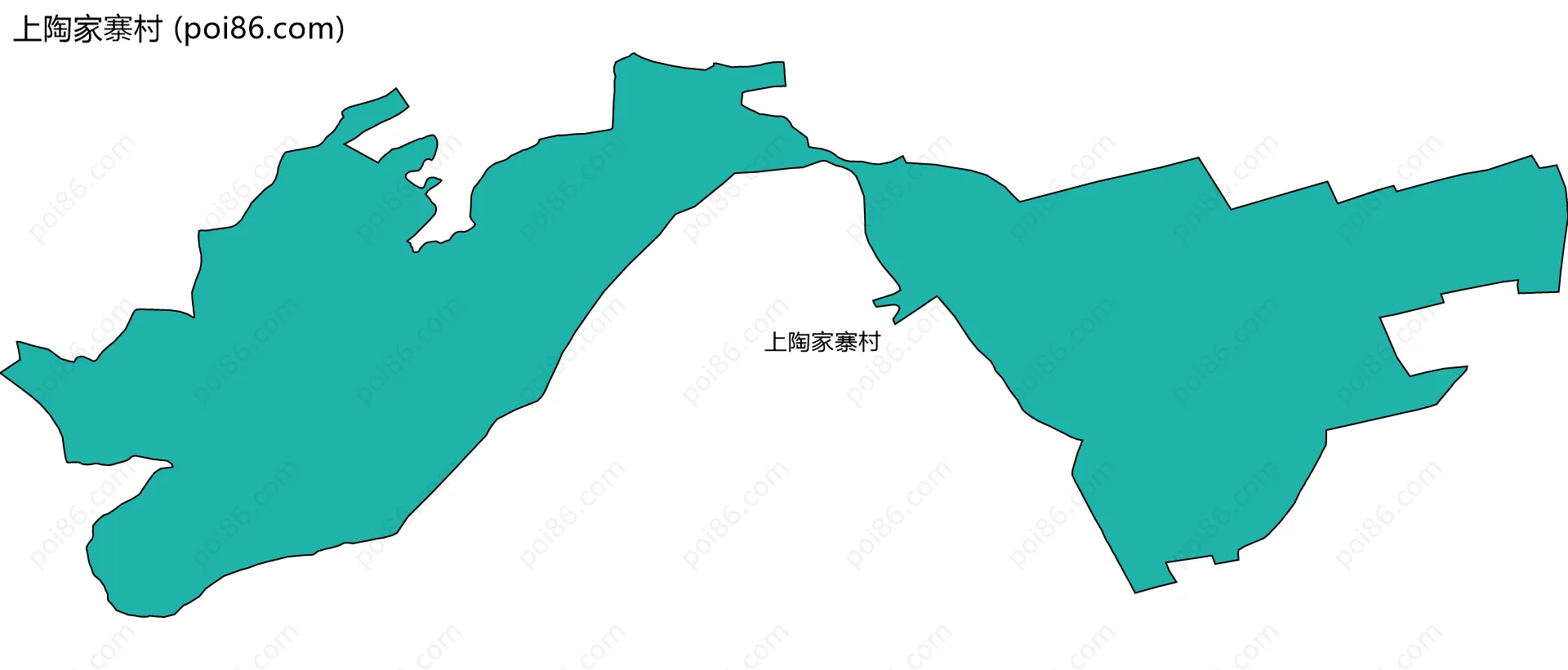 上陶家寨村边界地图