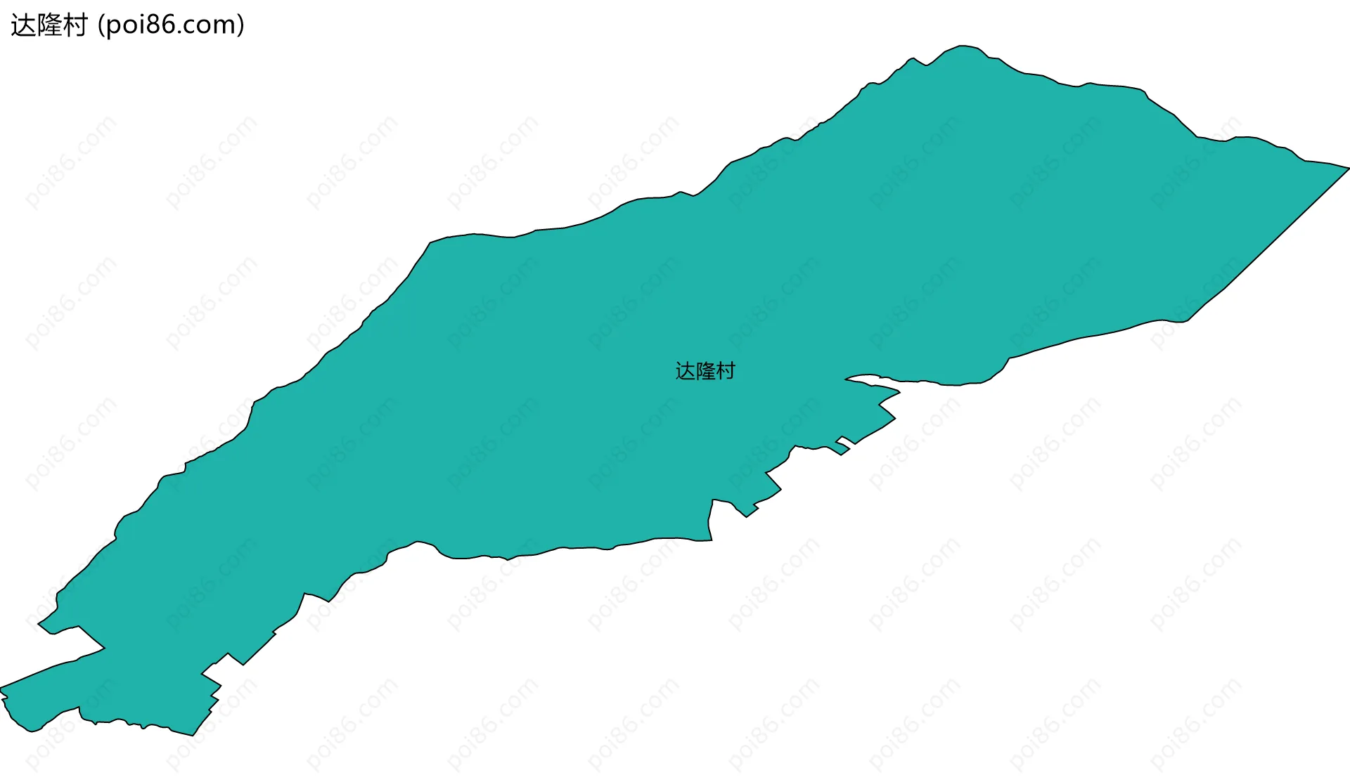 达隆村边界地图