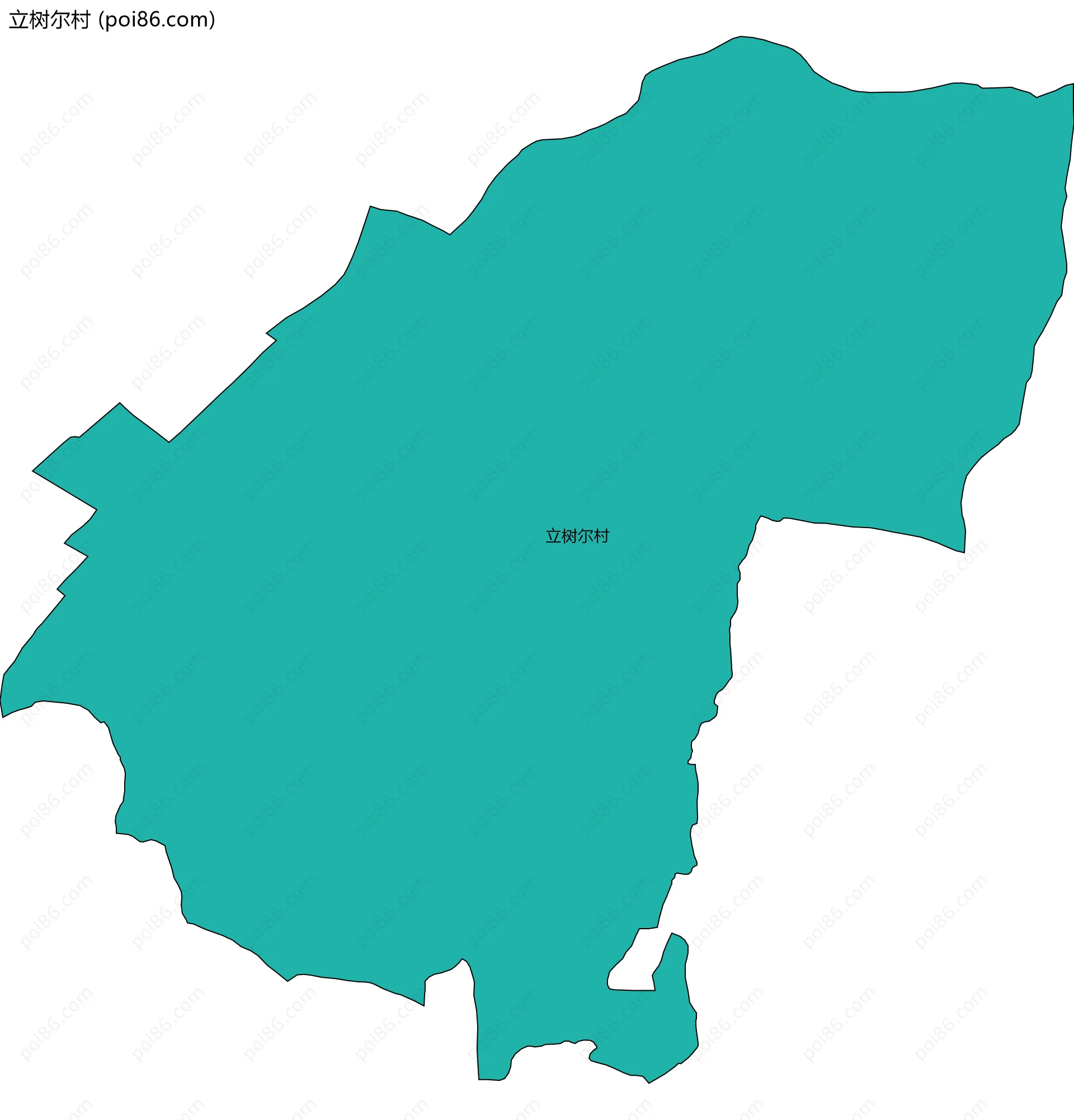 立树尔村边界地图