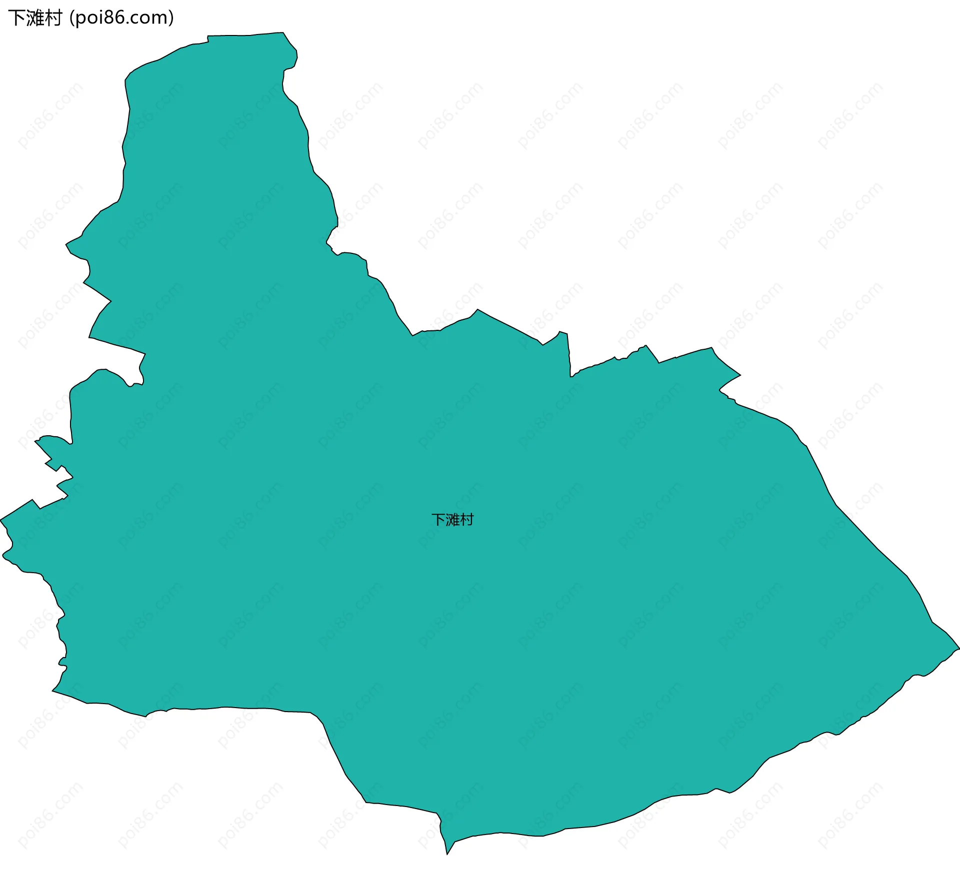 下滩村边界地图