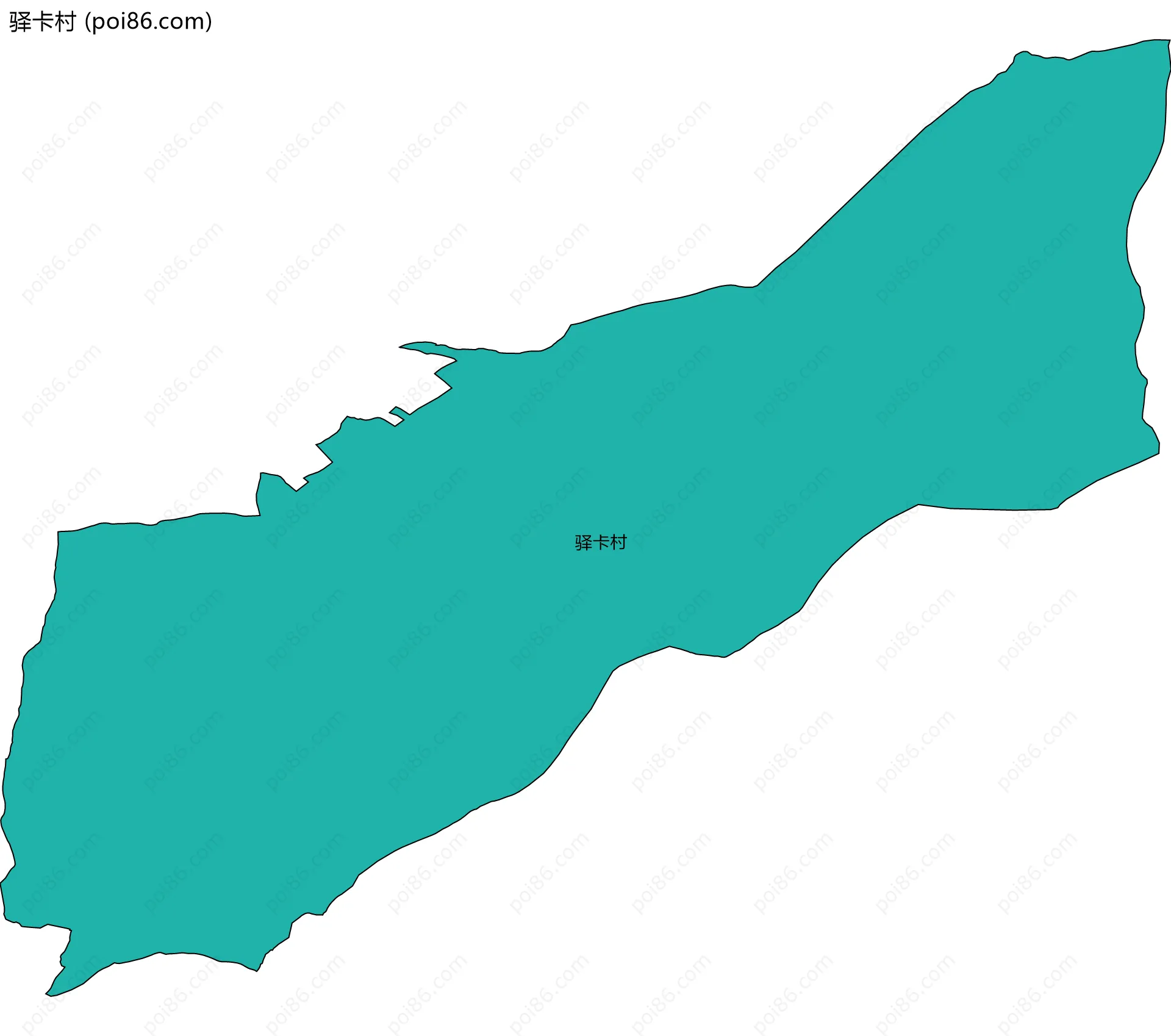 驿卡村边界地图