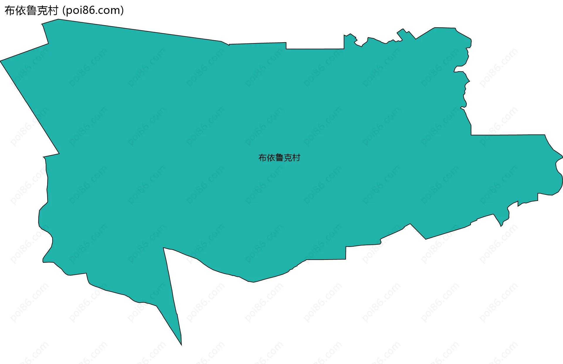 布依鲁克村边界地图