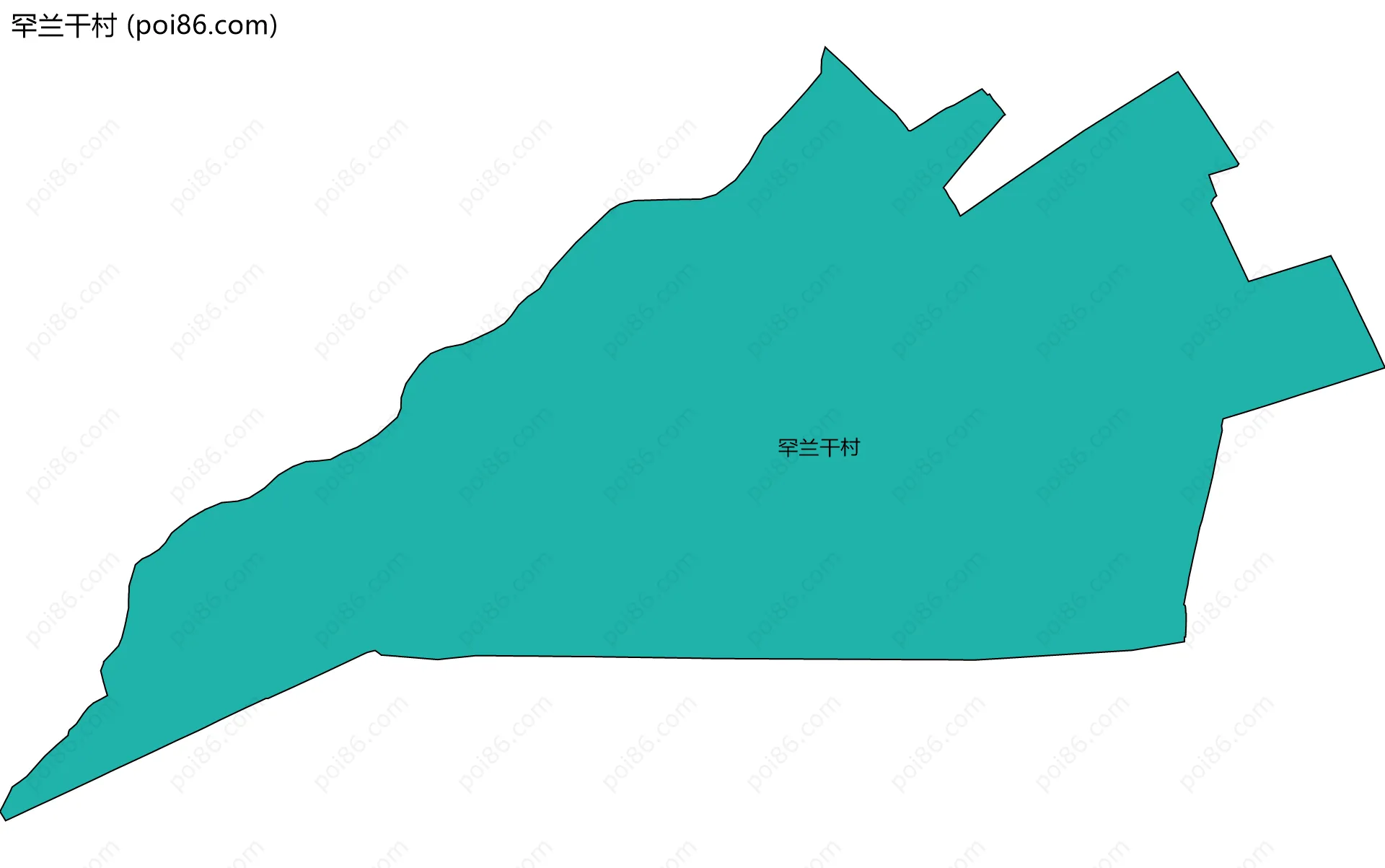 罕兰干村边界地图