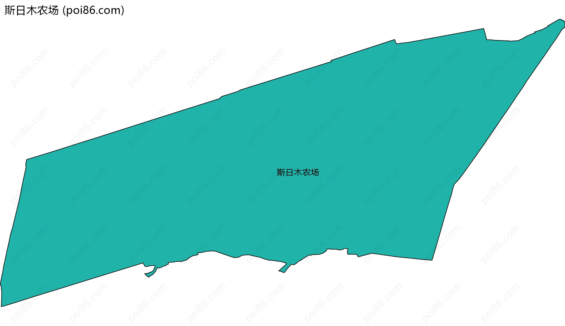 斯日木农场边界地图