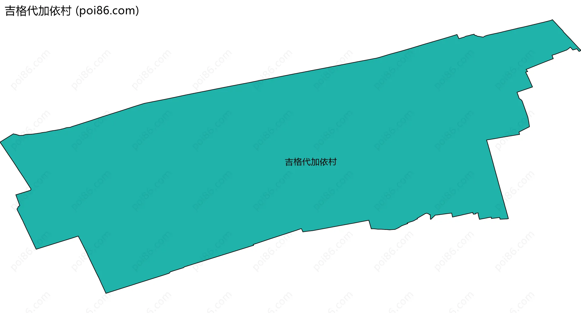 吉格代加依村边界地图