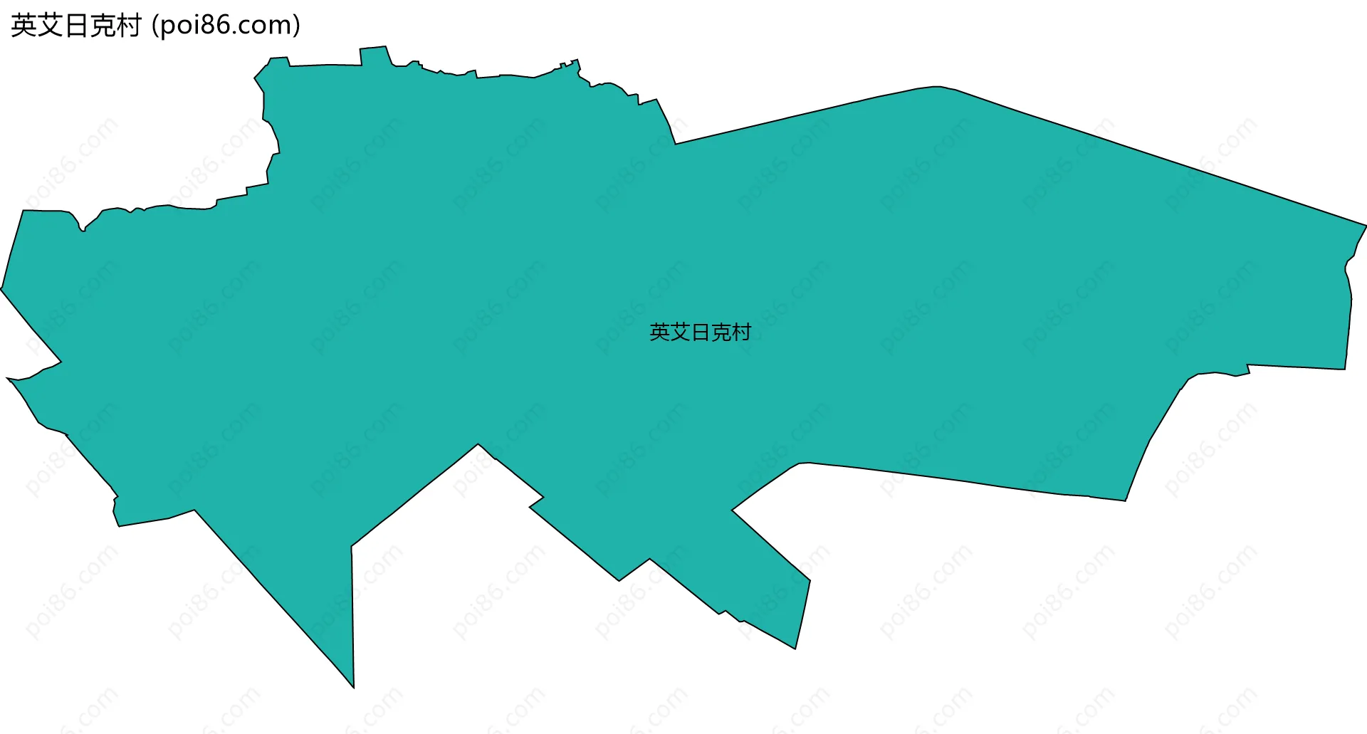 英艾日克村边界地图
