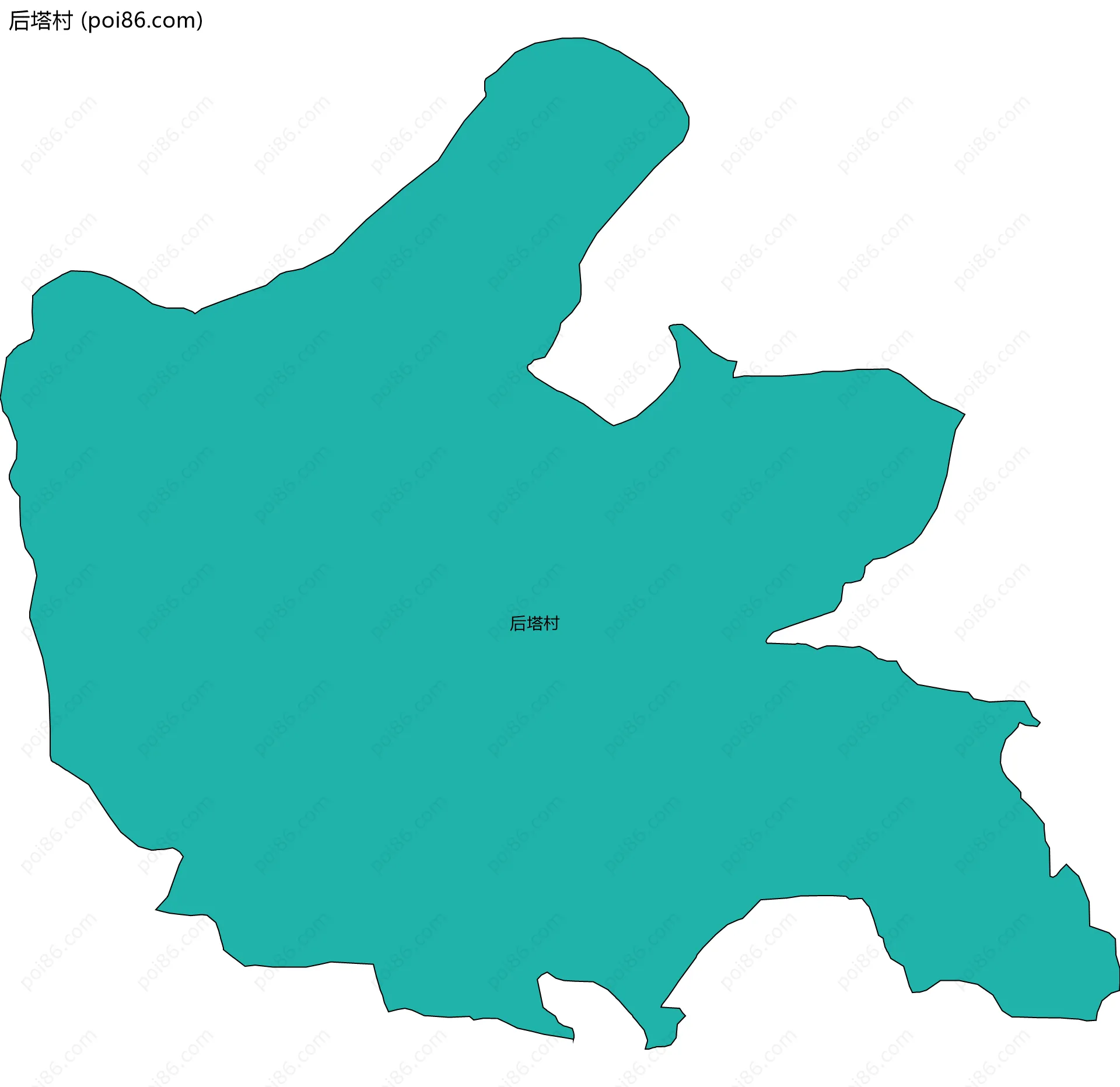 后塔村边界地图