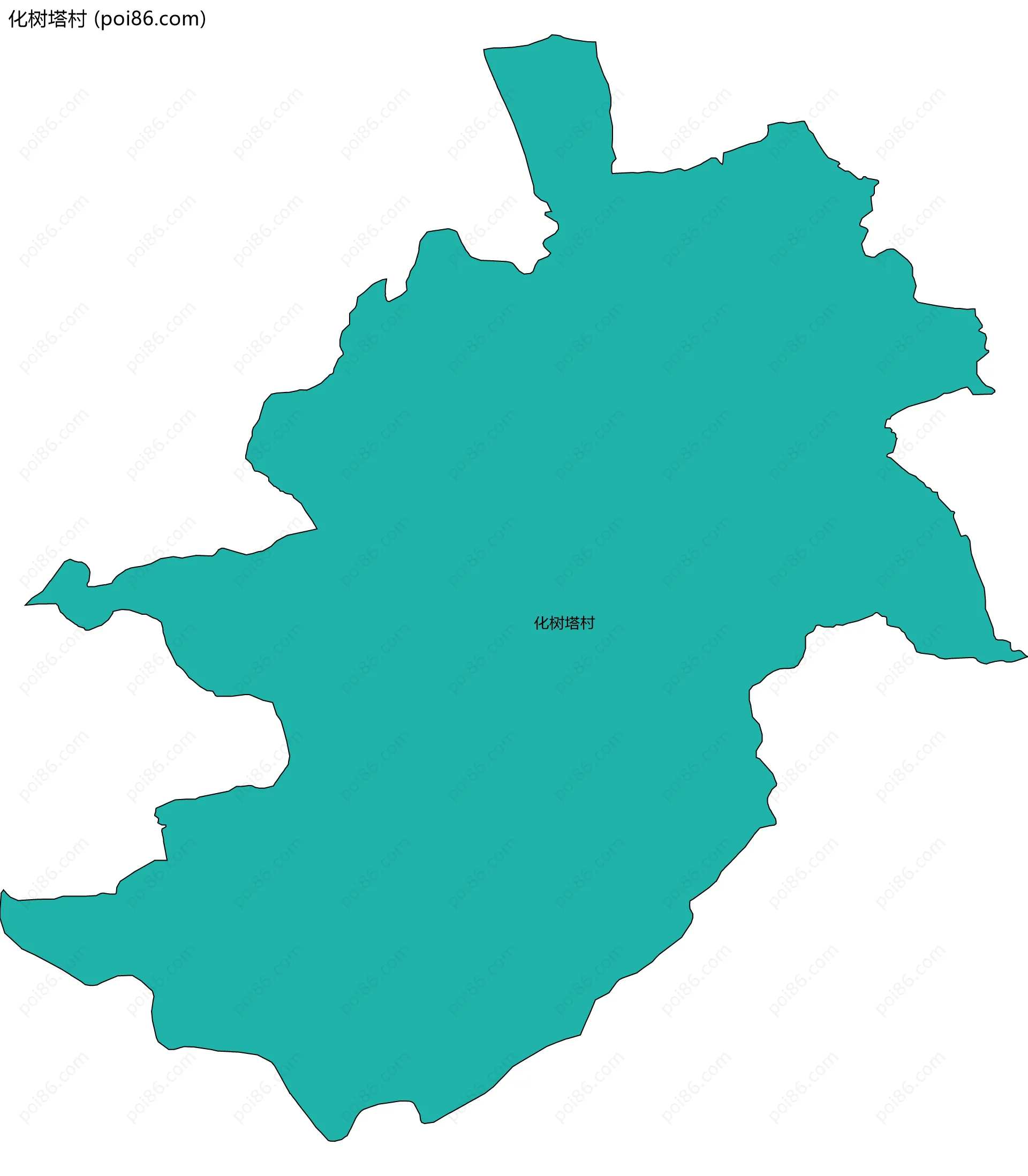 化树塔村边界地图