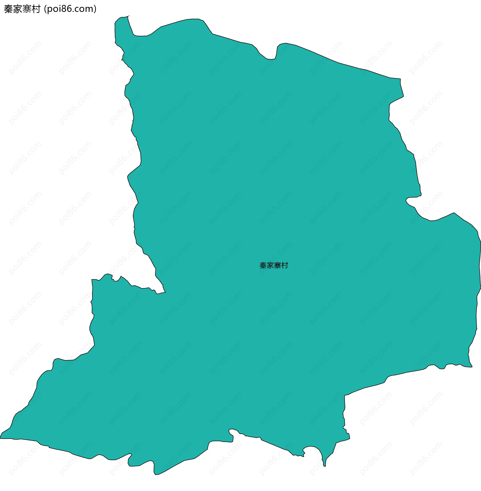 秦家寨村边界地图