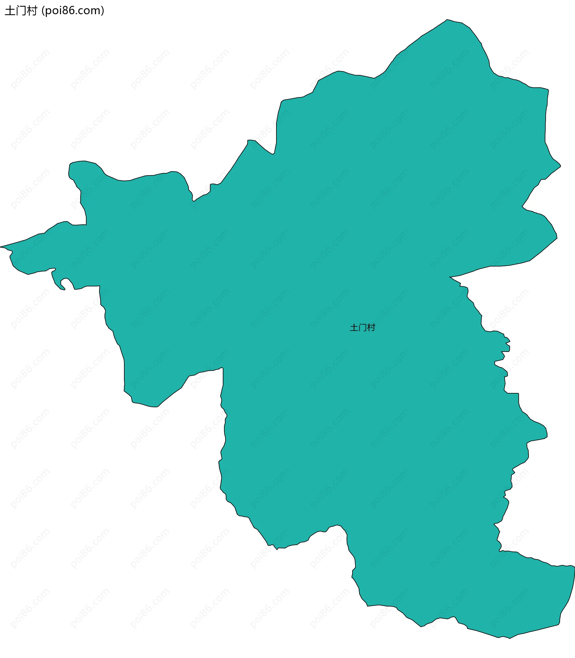 土门村边界地图